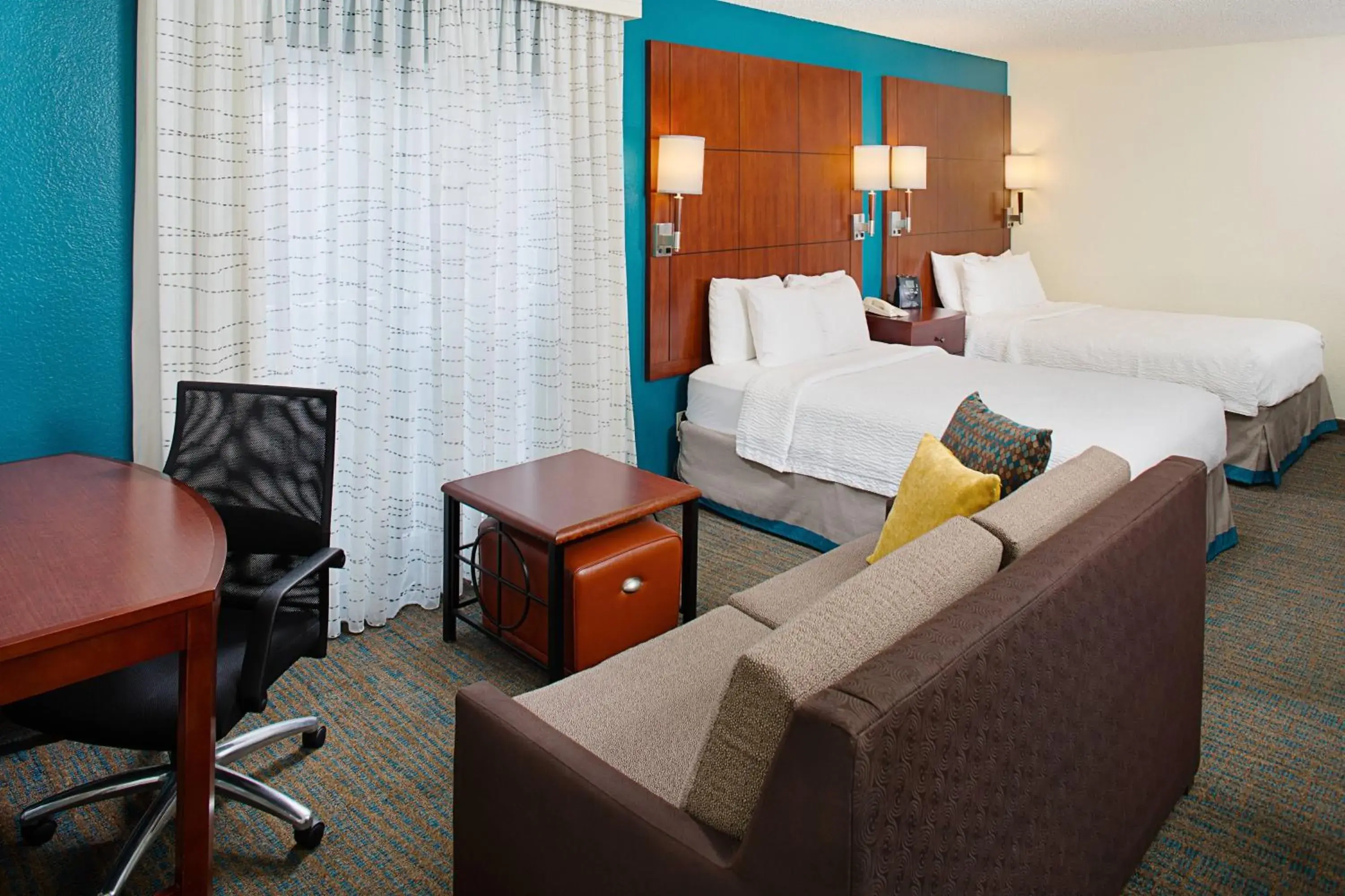 Two-Double Studio with Sofa Bed in Residence Inn Ontario Airport Two-Double Studio with Sofa Bed in Residence Inn Ontario Airport