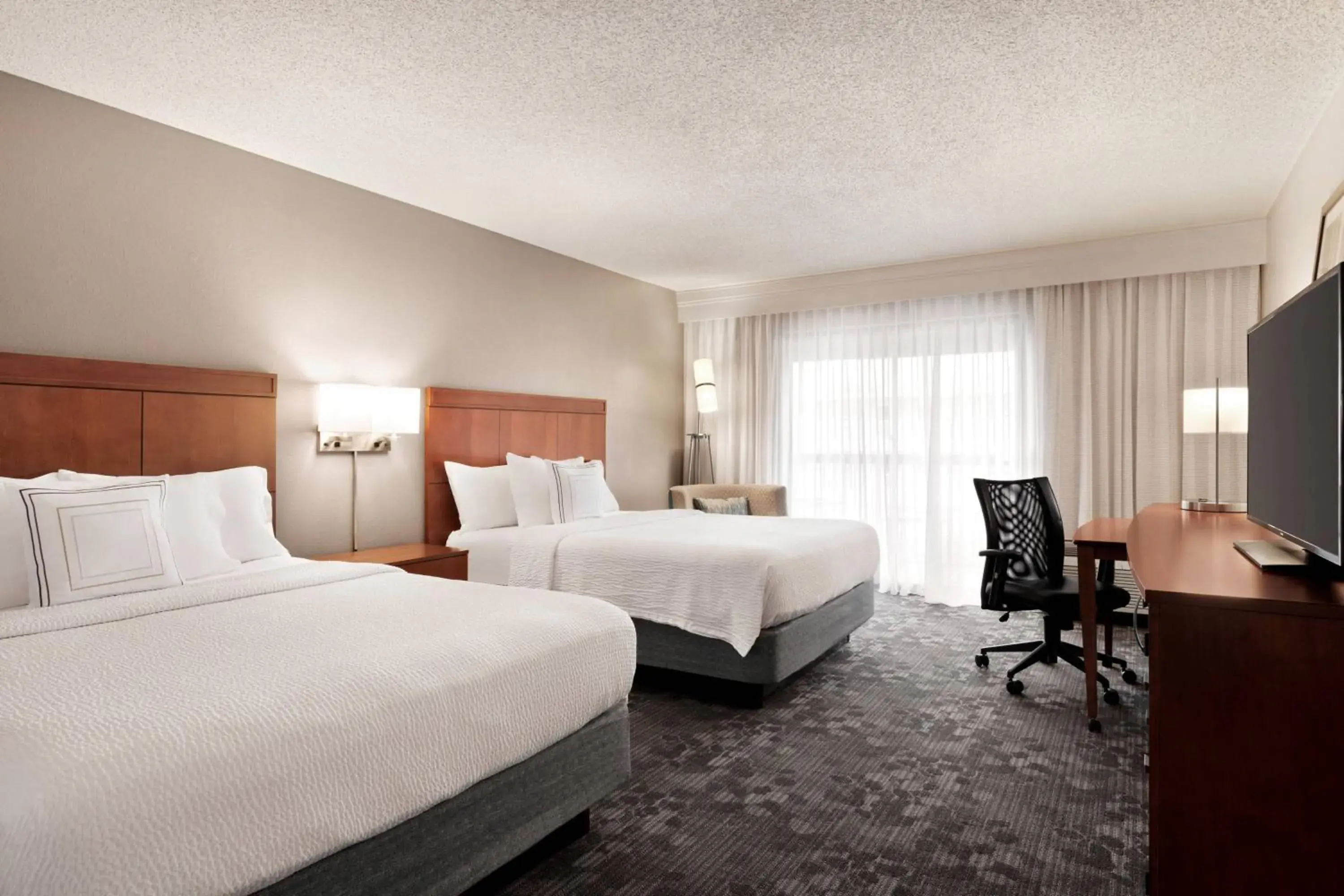 Queen Room with Two Queen Beds in Courtyard by Marriott Tulsa Central Queen Room with Two Queen Beds in Courtyard by Marriott Tulsa Central