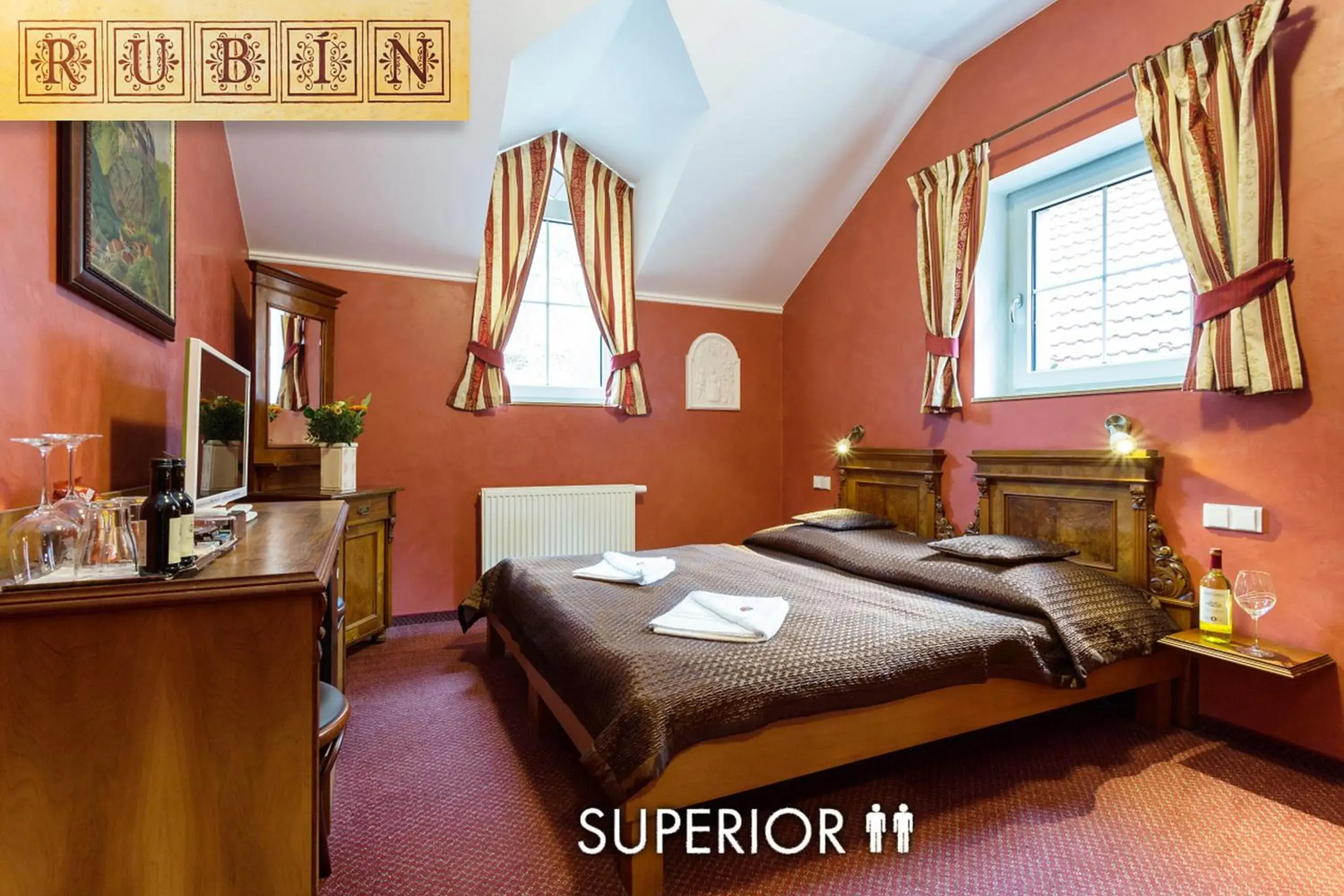 Superior Double Room With Castle View in Hotel Karlštejn & SPA Superior Double Room With Castle View in Hotel Karlštejn & SPA