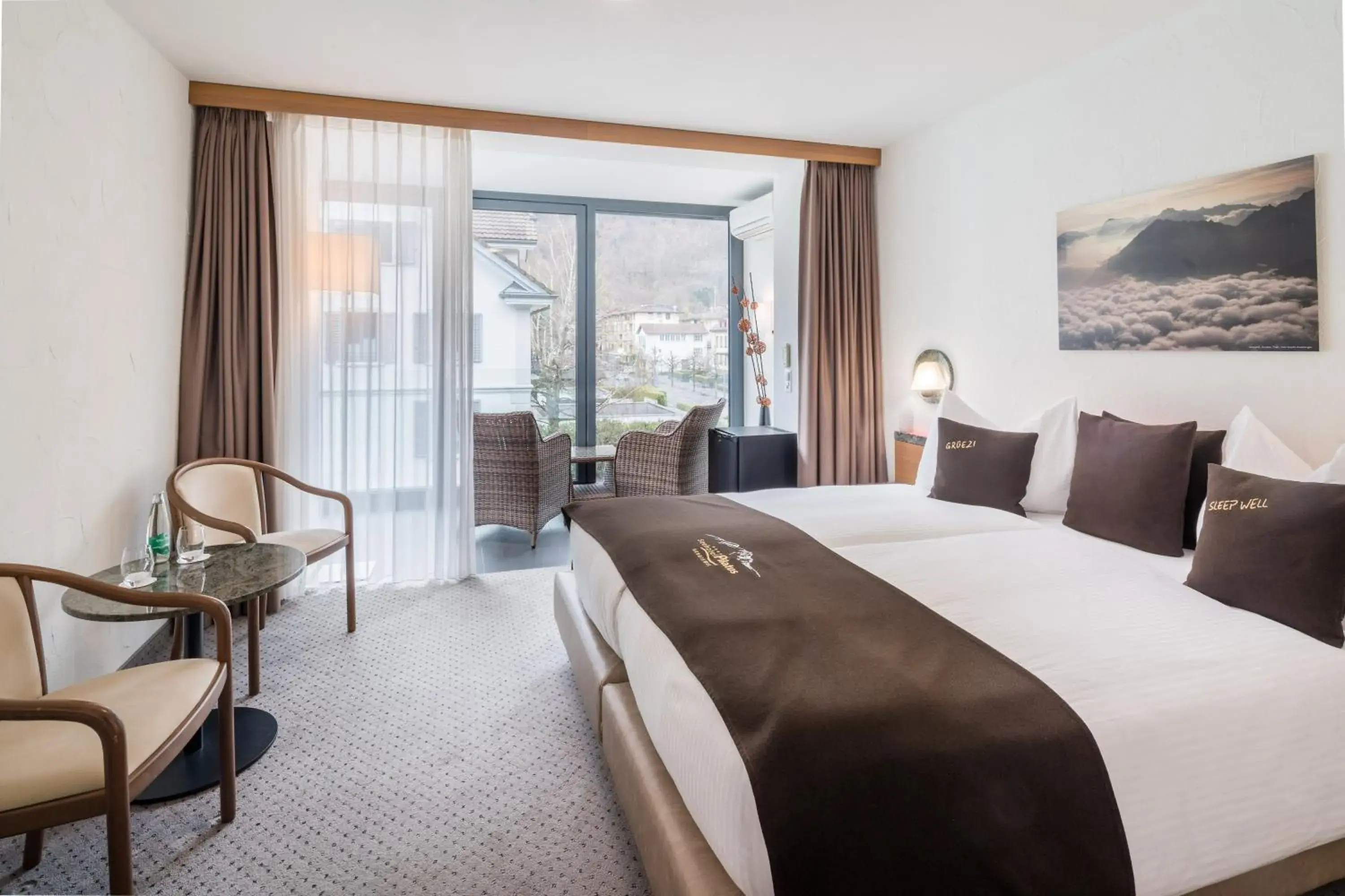 Double Room with Partial Lake View in Seehotel Pilatus Double Room with Partial Lake View in Seehotel Pilatus