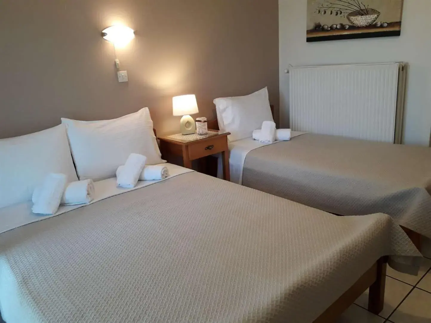 Twin Room with Mountain View in Olympus View Rooms Sauna & Spa Twin Room with Mountain View in Olympus View Rooms Sauna & Spa