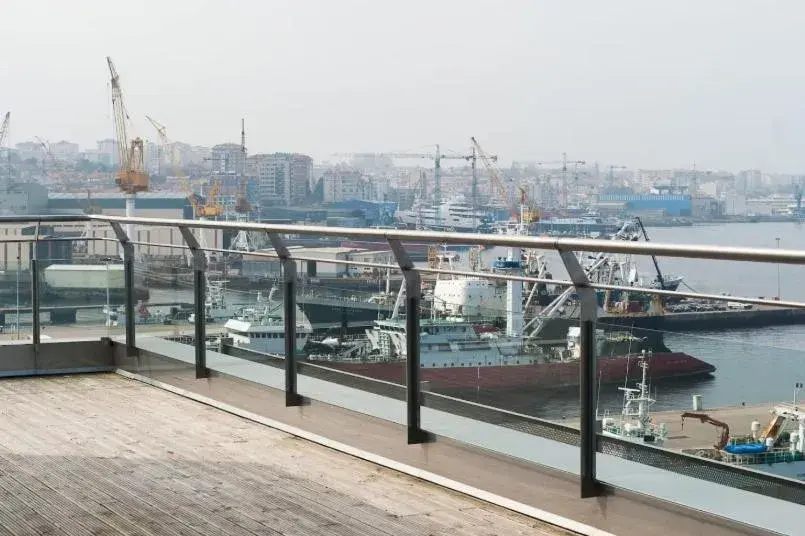 Premium Double Room with Terrace and Sea View in Eurostars Mar de Vigo Premium Double Room with Terrace and Sea View in Eurostars Mar de Vigo