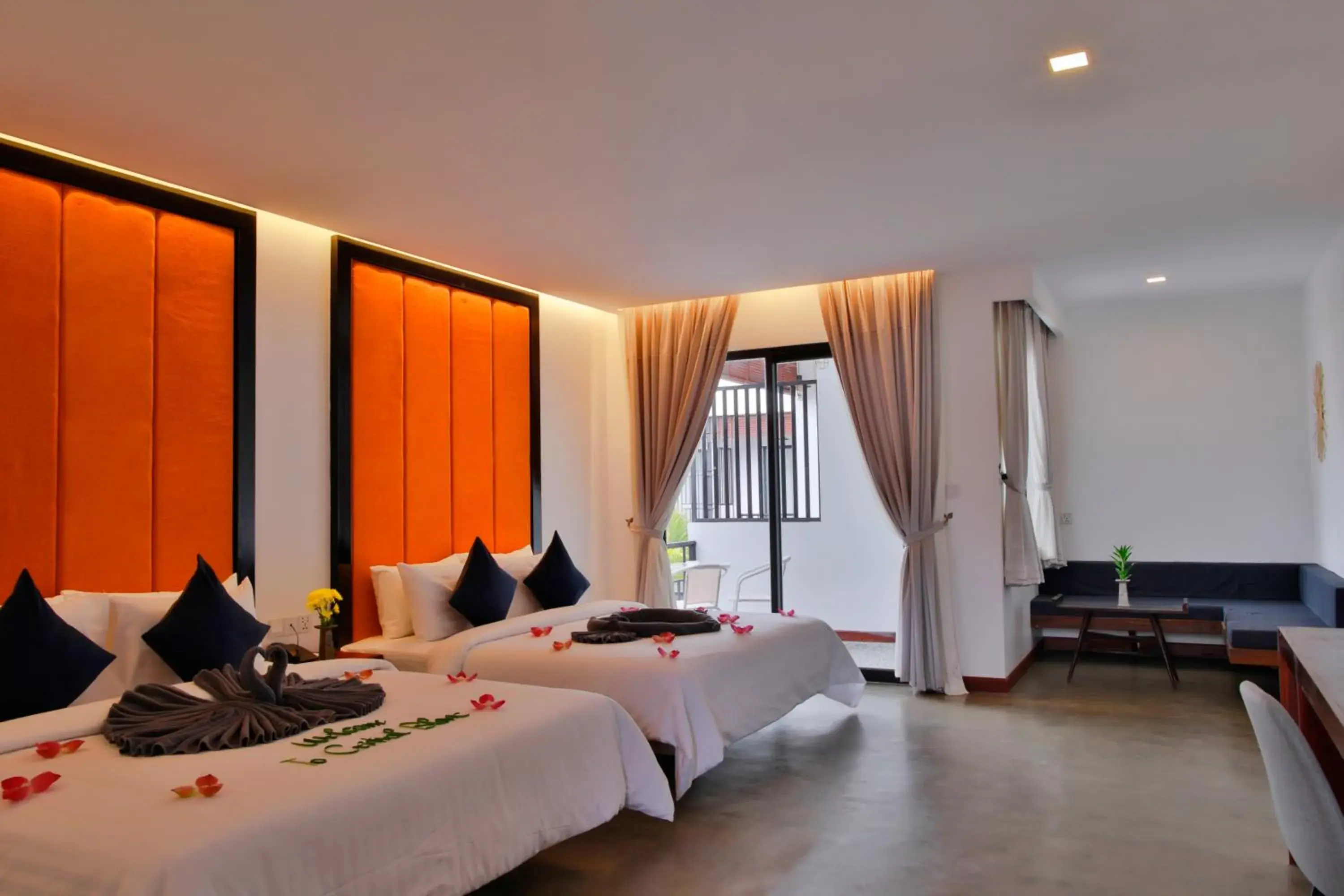 Family Suite with Balcony Pool View @ Free Pickup in Central Corner d'Angkor Family Suite with Balcony Pool View @ Free Pickup in Central Corner d'Angkor
