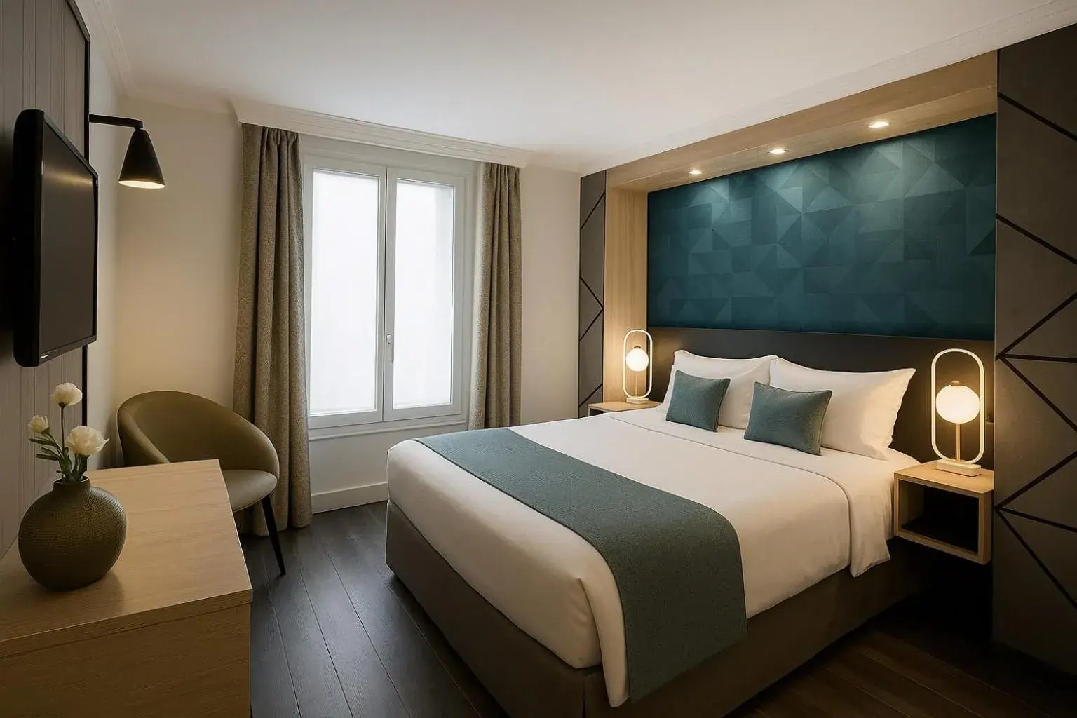 Superior Queen Room with Queen Bed - Non-Smoking in Best Western Plus Opéra Batignolles Superior Queen Room with Queen Bed - Non-Smoking in Best Western Plus Opéra Batignolles