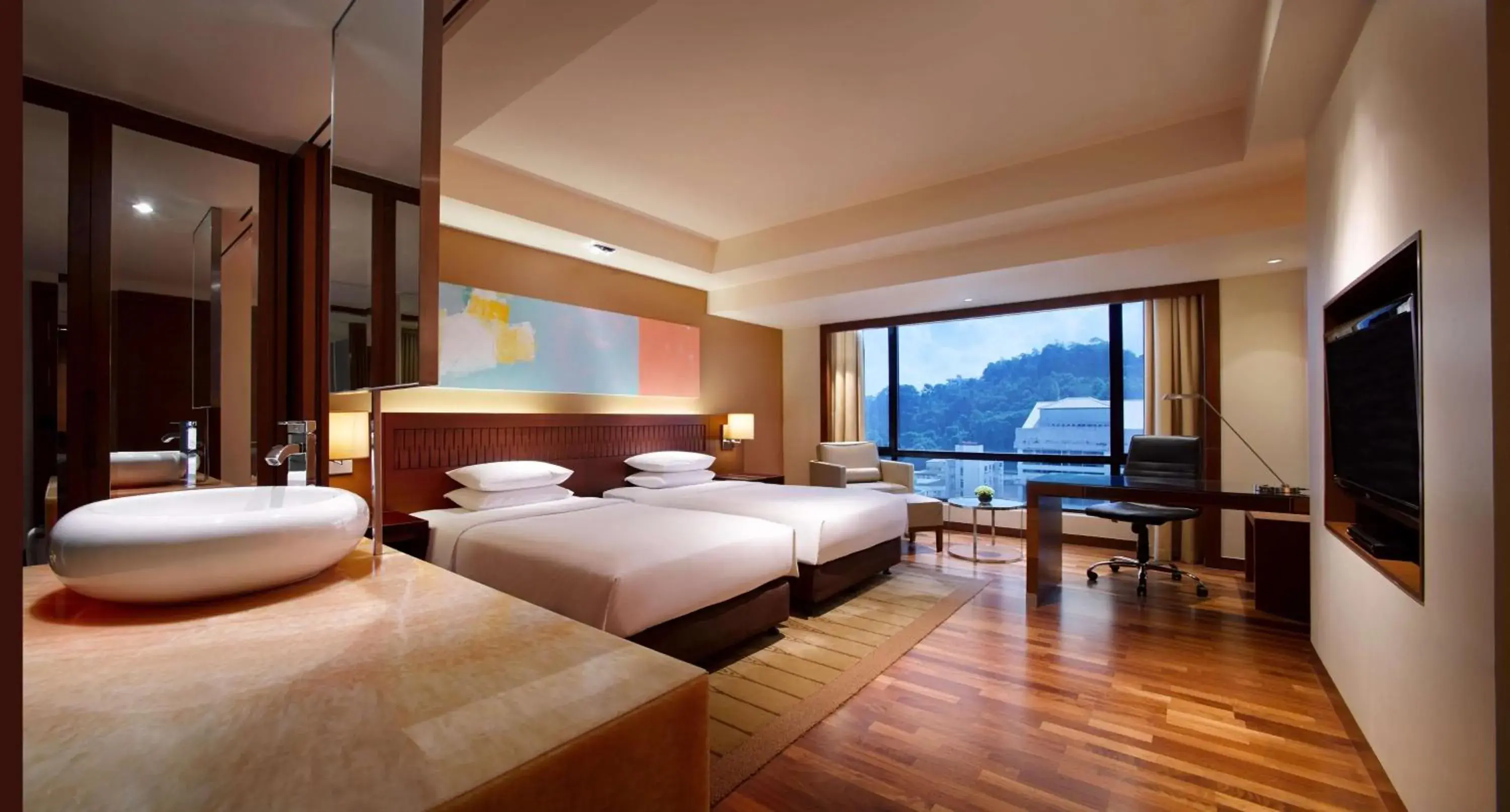 Twin Room - single occupancy - Club Access in Hyatt Regency Kinabalu Twin Room - single occupancy - Club Access in Hyatt Regency Kinabalu