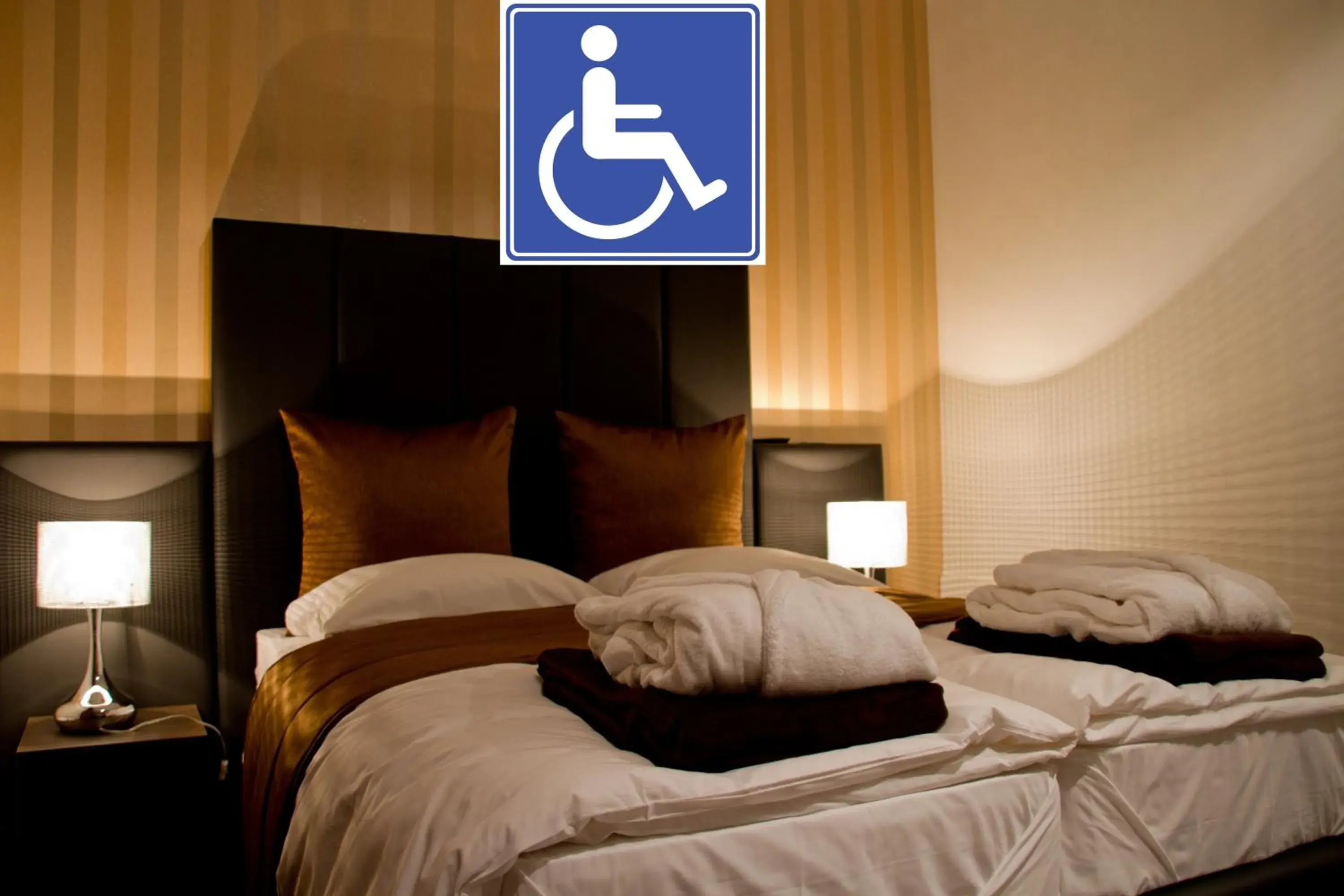 Comfort Double Room - single occupancy - Disability Access in Hotel De Boskar Peer Comfort Double Room - single occupancy - Disability Access in Hotel De Boskar Peer