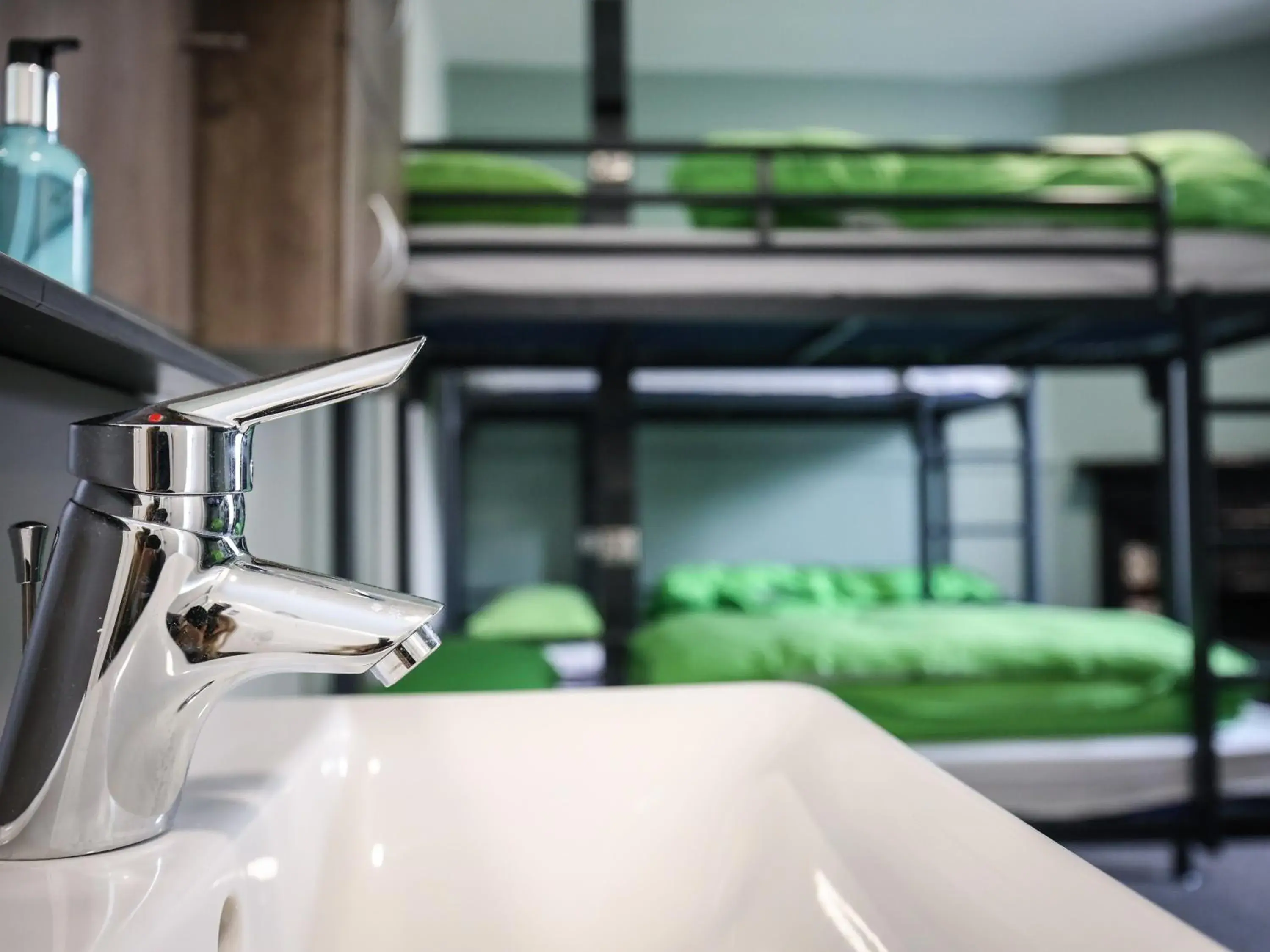 Bunk Bed in Male Dormitory Room with Shared Bathroom in YHA Keswick Bunk Bed in Male Dormitory Room with Shared Bathroom in YHA Keswick