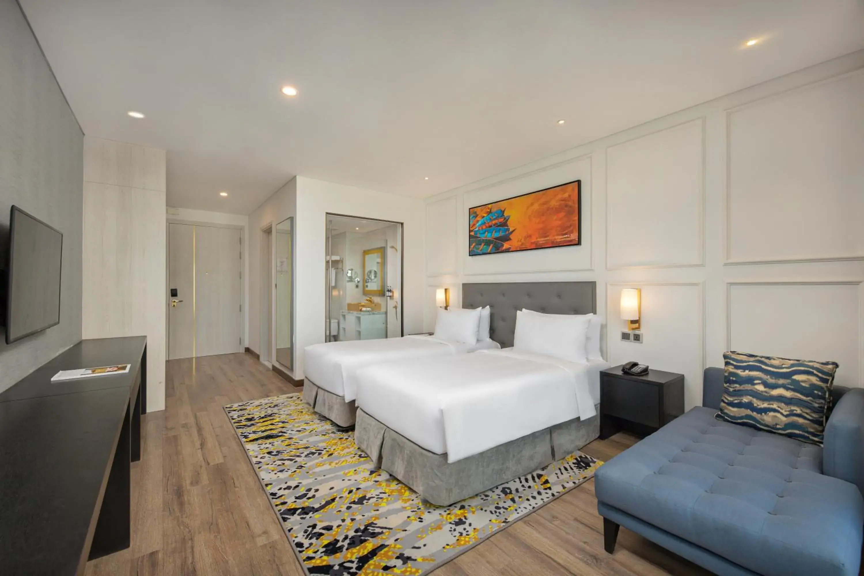 Deluxe Twin Room City View with Balcony in Wyndham Danang Golden Bay - Free Shuttle Bus to Beach Deluxe Twin Room City View with Balcony in Wyndham Danang Golden Bay - Free Shuttle Bus to Beach