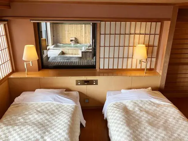 Disability-Access Twin Room with Open Air Bath - Non-Smoking in Yunokawa Kanko Hotel Shoen Disability-Access Twin Room with Open Air Bath - Non-Smoking in Yunokawa Kanko Hotel Shoen