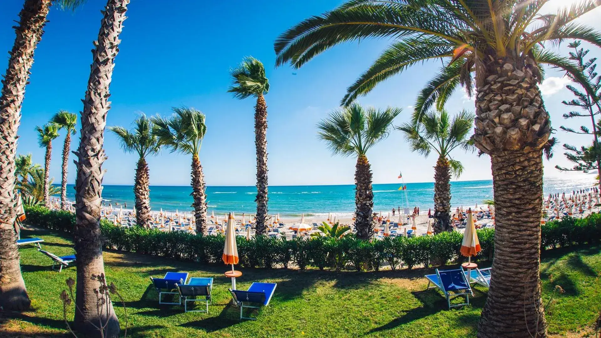 Deluxe Quadruple Room with Sea View in MClub Lipari Deluxe Quadruple Room with Sea View in MClub Lipari