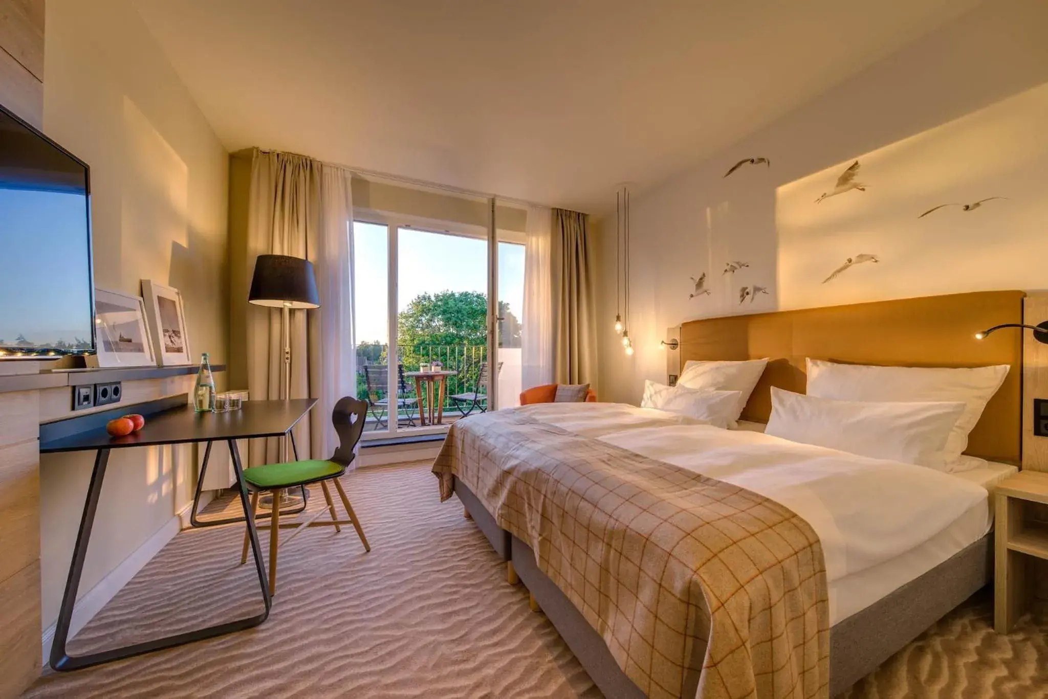 Double Room with Terrace or Balcony in Hotel Restaurant Burg-Klause Double Room with Terrace or Balcony in Hotel Restaurant Burg-Klause