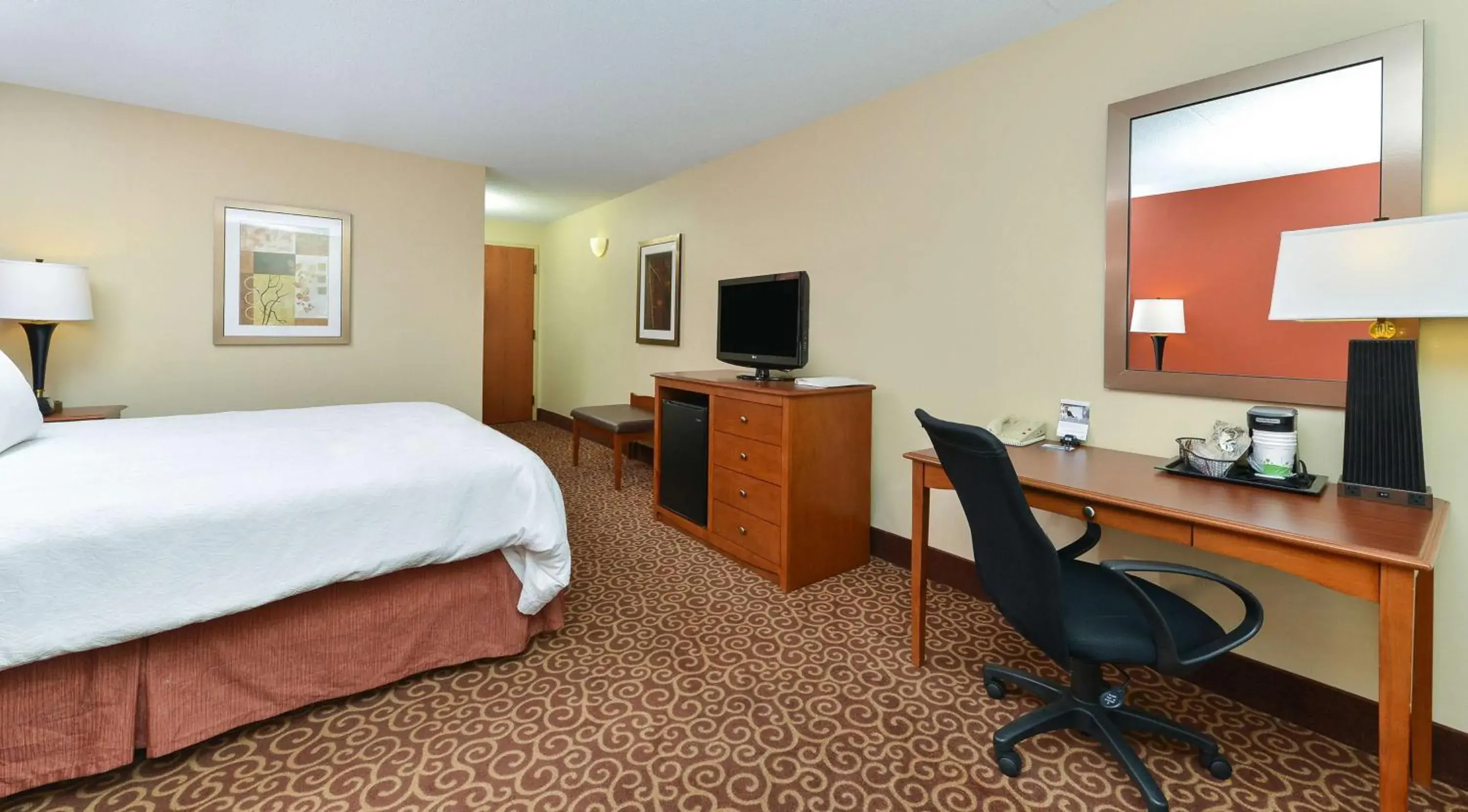 King Room with Accessible Tub - Mobility and Hearing Access/Non-Smoking in Hampton Inn Chicago-Carol Stream King Room with Accessible Tub - Mobility and Hearing Access/Non-Smoking in Hampton Inn Chicago-Carol Stream