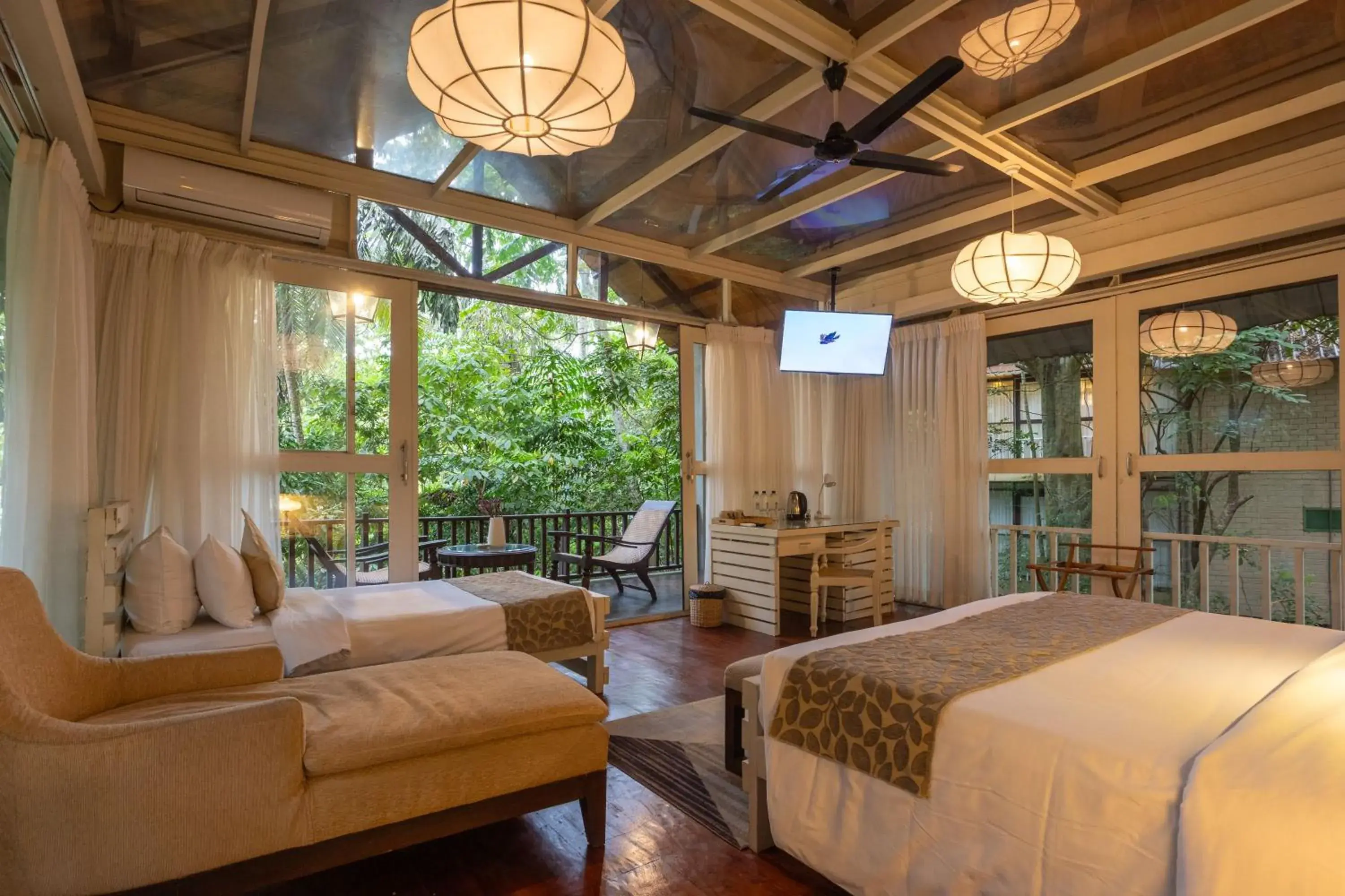 Superior Triple Room in Jungle Village Unawatuna Superior Triple Room in Jungle Village Unawatuna