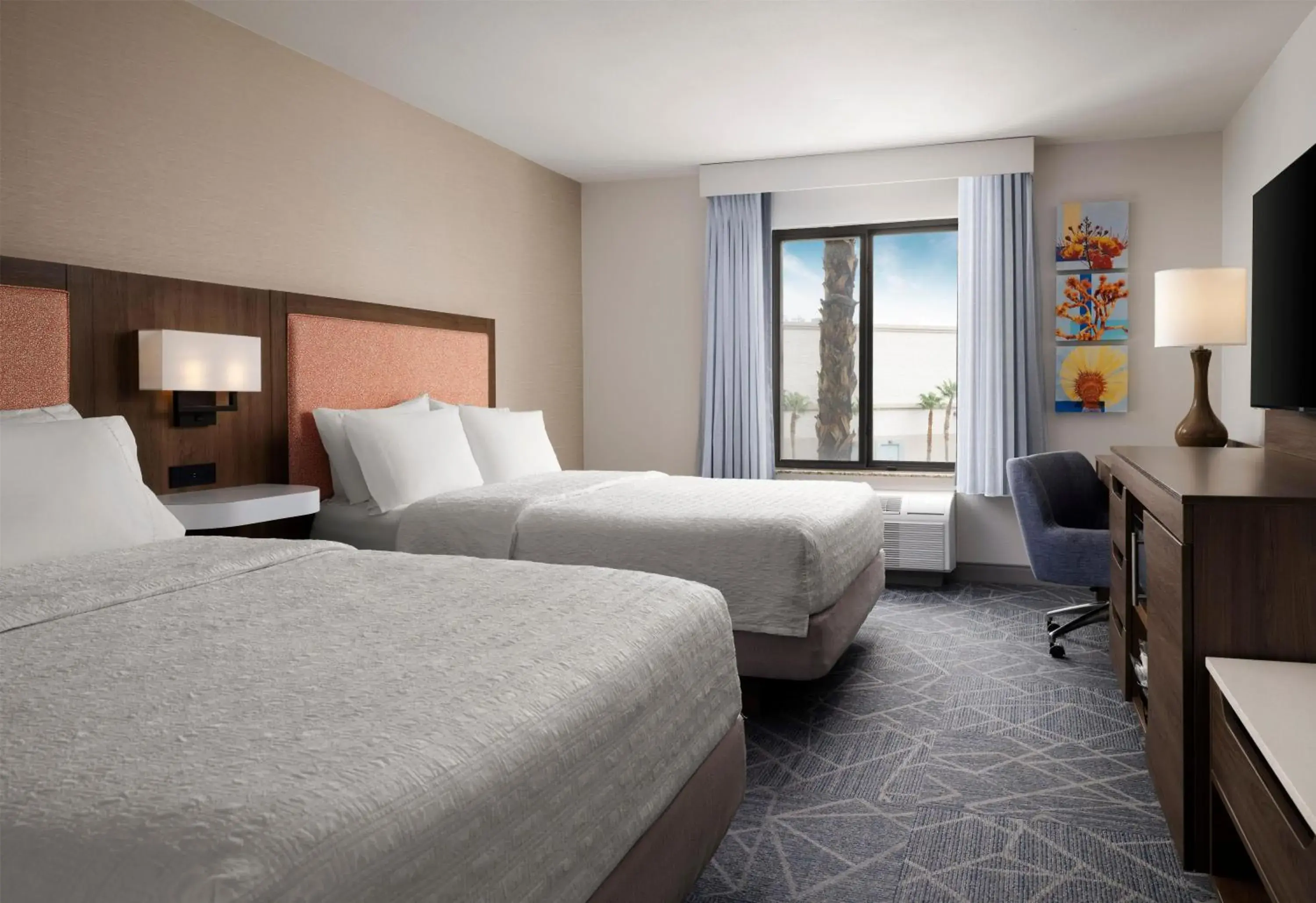 Room with Two Queen Beds - Non-Smoking in Hampton Inn & Suites Las Vegas-Red Rock/Summerlin Room with Two Queen Beds - Non-Smoking in Hampton Inn & Suites Las Vegas-Red Rock/Summerlin