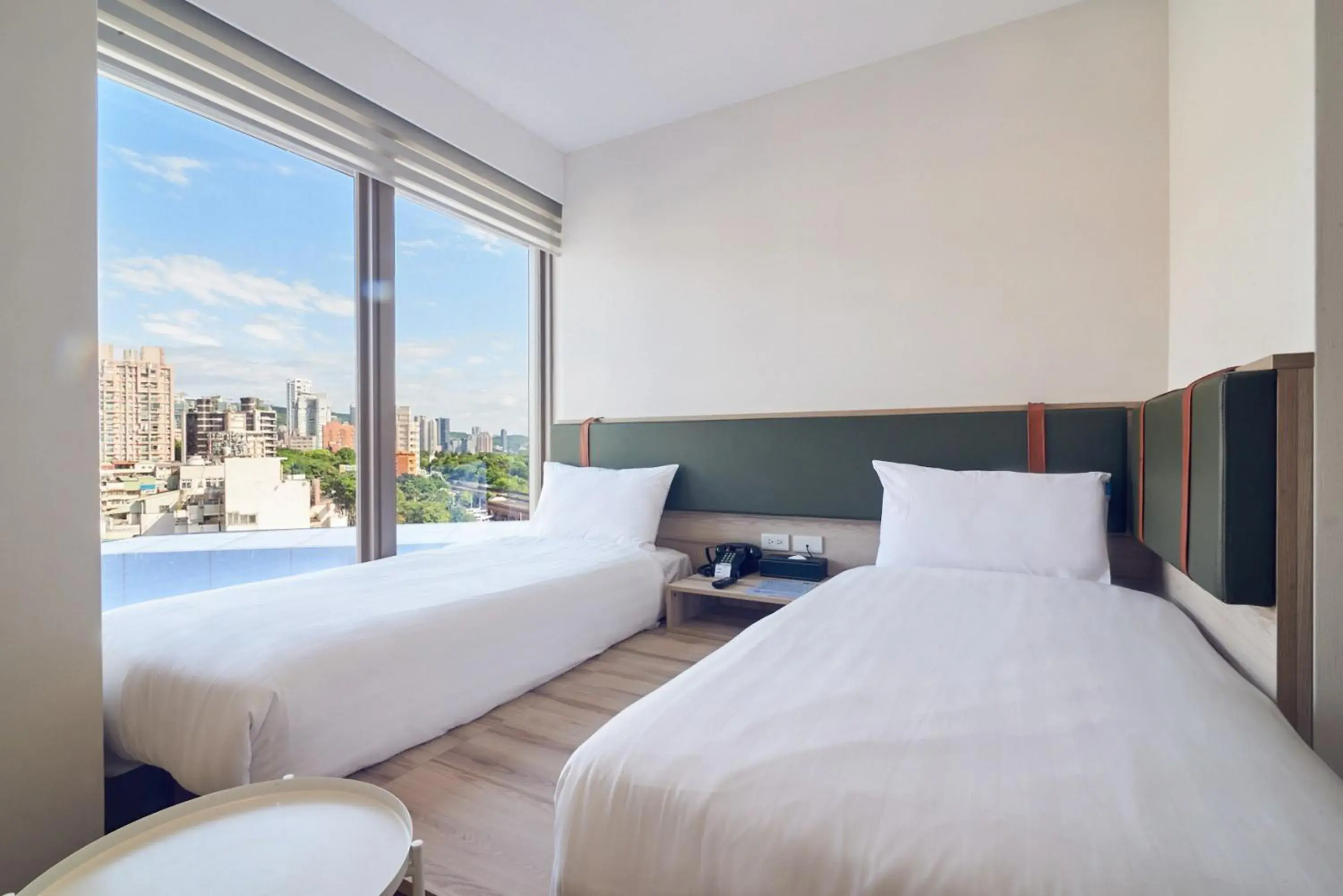 Superior Twin Room with City View in CHECK Inn Express New Taipei Tamsui Superior Twin Room with City View in CHECK Inn Express New Taipei Tamsui