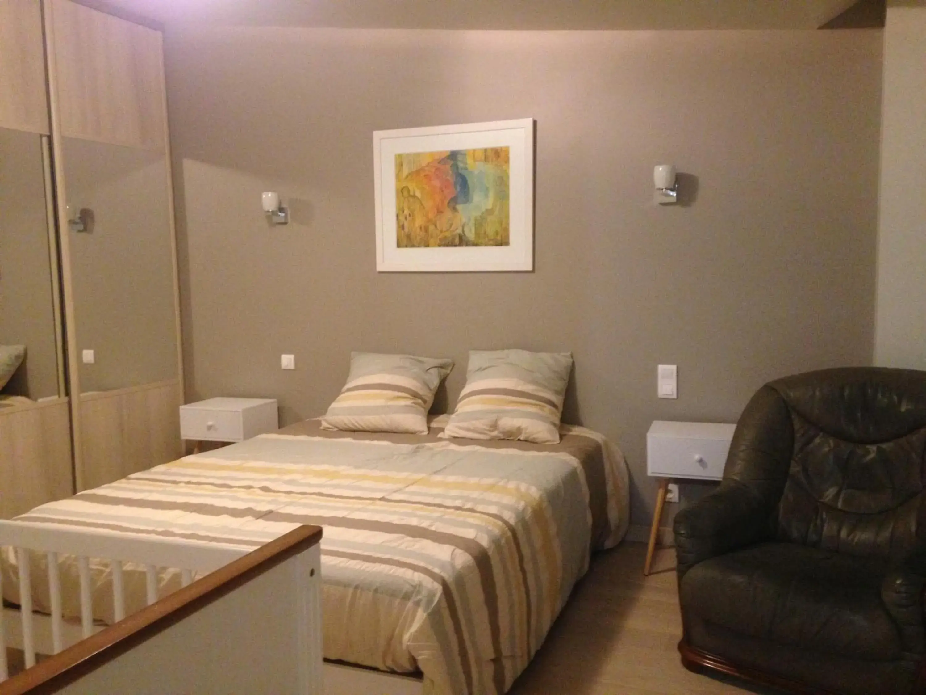 Quadruple Room with Garden View in Ch. d'hôtes de la Saliais Quadruple Room with Garden View in Ch. d'hôtes de la Saliais