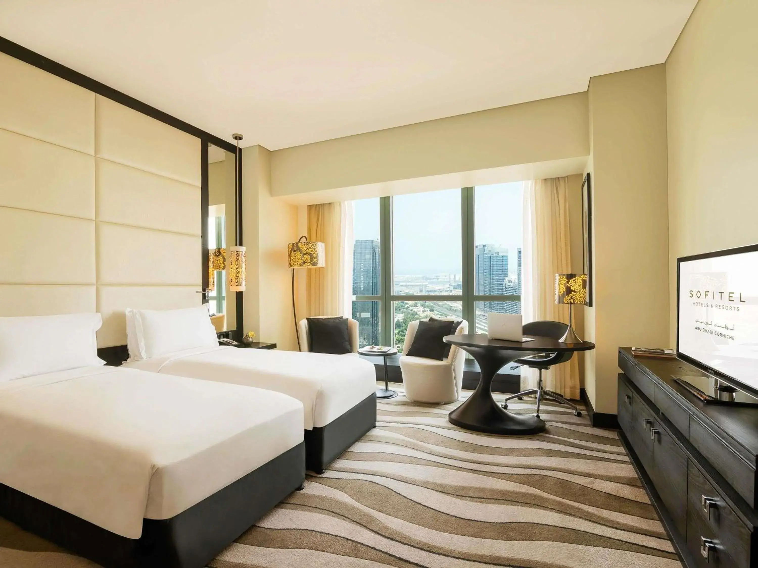 Luxury Club Twin Room with Club Access and Sea or City View - single occupancy in Sofitel Abu Dhabi Corniche Luxury Club Twin Room with Club Access and Sea or City View - single occupancy in Sofitel Abu Dhabi Corniche