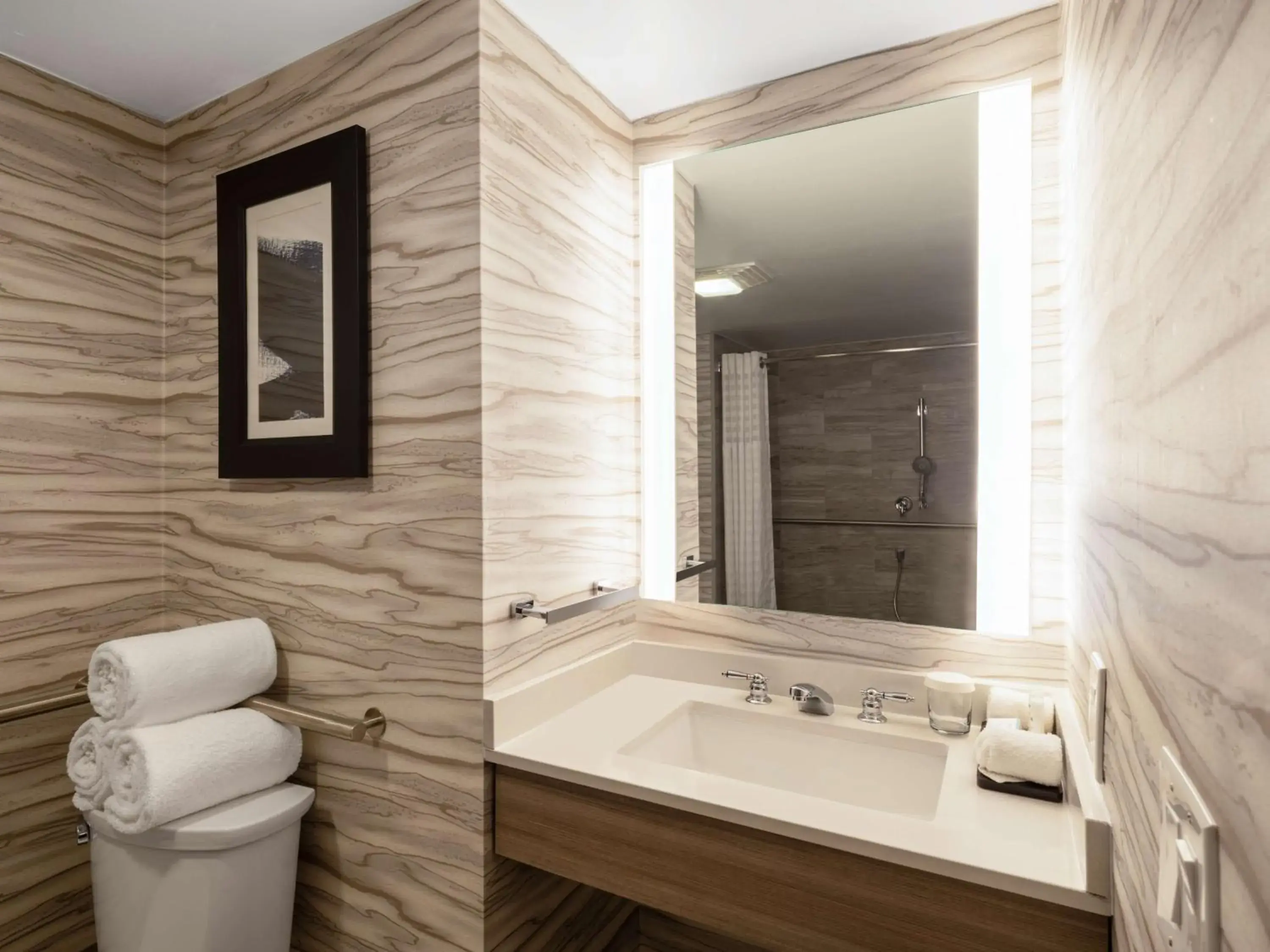 Two-Room King Suite with Bath Tub - Mobility Accessible in Embassy Suites Baltimore - North/Hunt Valley Two-Room King Suite with Bath Tub - Mobility Accessible in Embassy Suites Baltimore - North/Hunt Valley