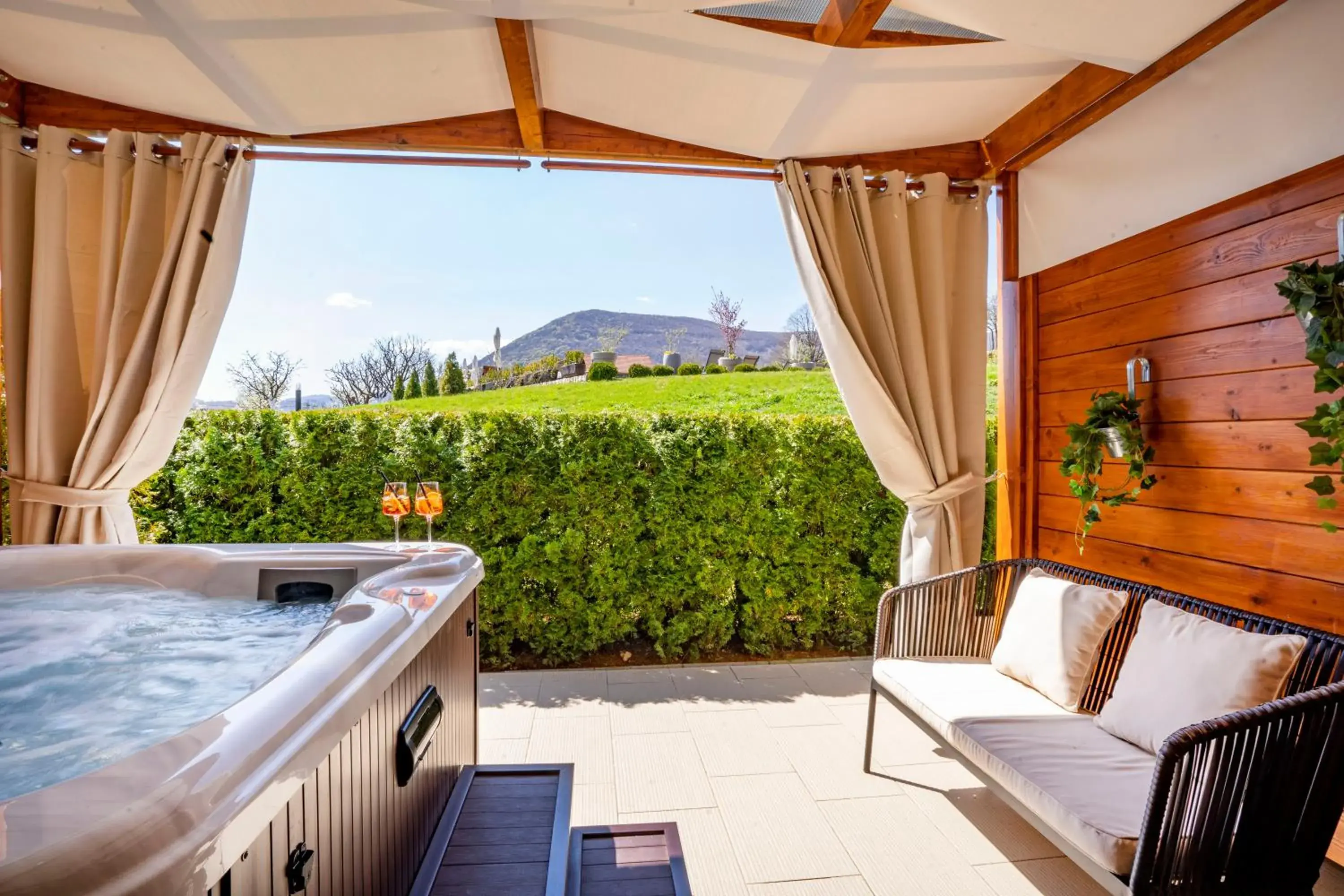 Double Room with Private Jacuzzi Patio in Hotel Degenija Double Room with Private Jacuzzi Patio in Hotel Degenija