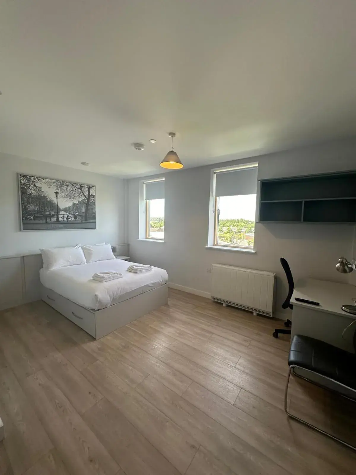 Deluxe Double with Open Kitchen in SWUITE GALWAY Deluxe Double with Open Kitchen in SWUITE GALWAY