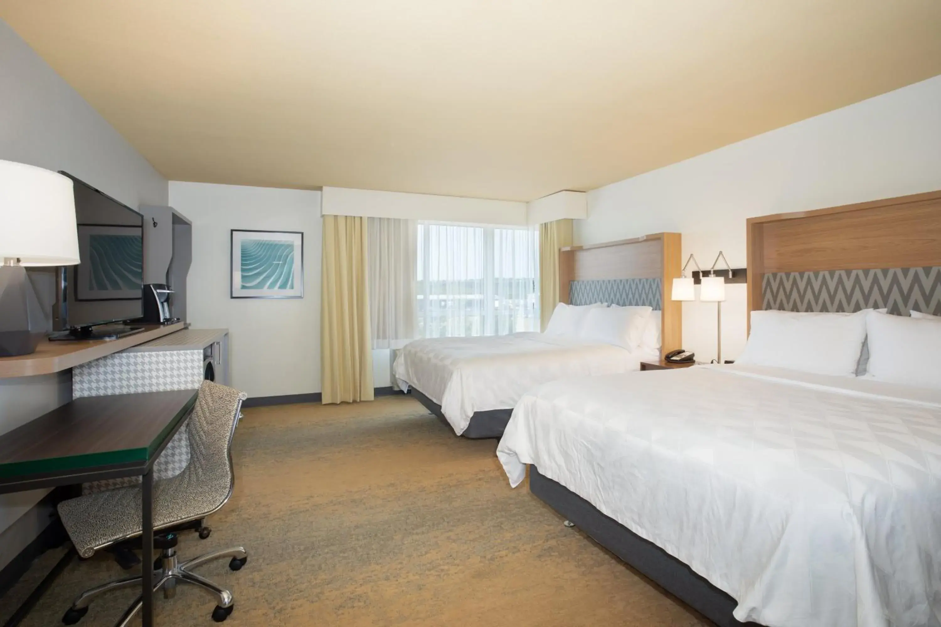 Queen Room with Two Queen Beds - Disability Access Hearing Accessible - Roll-In Shower in Holiday Inn Winchester Southeast-Historic Gateway by IHG Queen Room with Two Queen Beds - Disability Access Hearing Accessible - Roll-In Shower in Holiday Inn Winchester Southeast-Historic Gateway by IHG