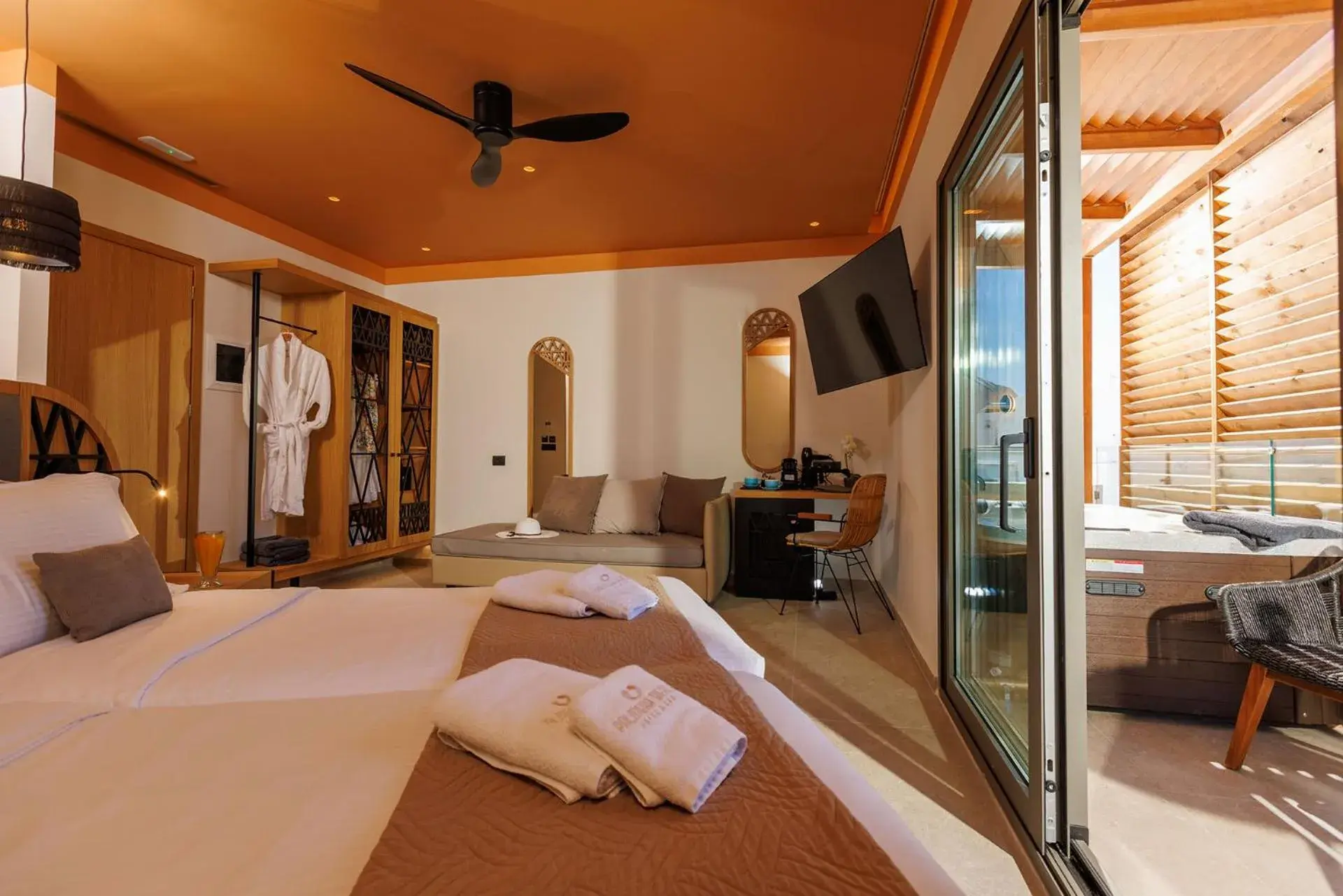 Superior Deluxe Suite with Steam shower & Jacuzzi in Palmera Beach Hotel & Spa - Adults Only Superior Deluxe Suite with Steam shower & Jacuzzi in Palmera Beach Hotel & Spa - Adults Only