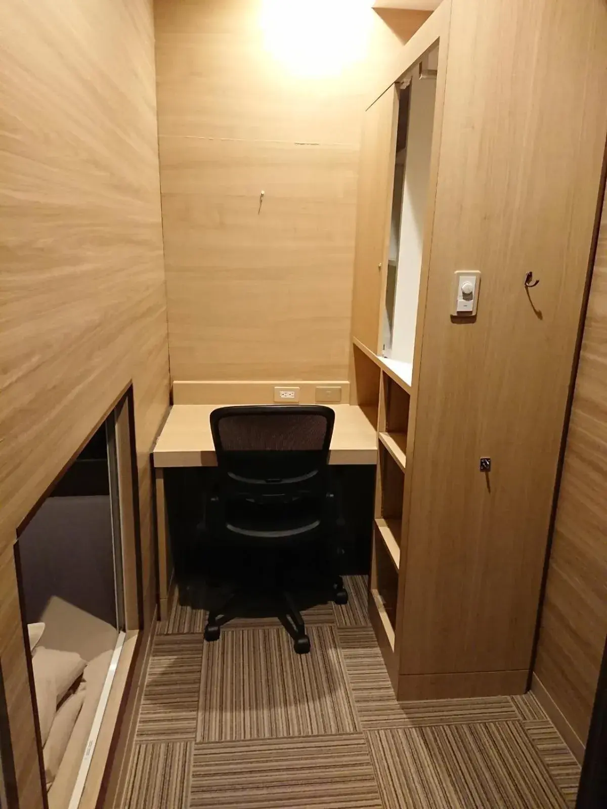 Premium Capsule Room for Male in Capsule Hotel Anshin Oyado Premium Resort Kyoto Shijo Karasuma Premium Capsule Room for Male in Capsule Hotel Anshin Oyado Premium Resort Kyoto Shijo Karasuma