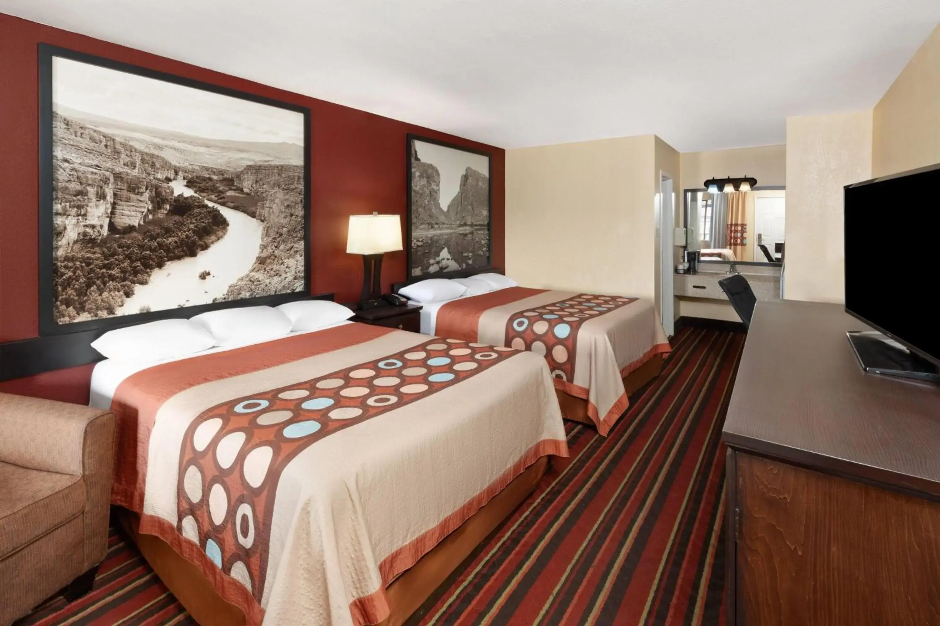 Queen Room with Two Queen Beds - Non-Smoking in Super 8 by Wyndham Temple S General Bruce Queen Room with Two Queen Beds - Non-Smoking in Super 8 by Wyndham Temple S General Bruce