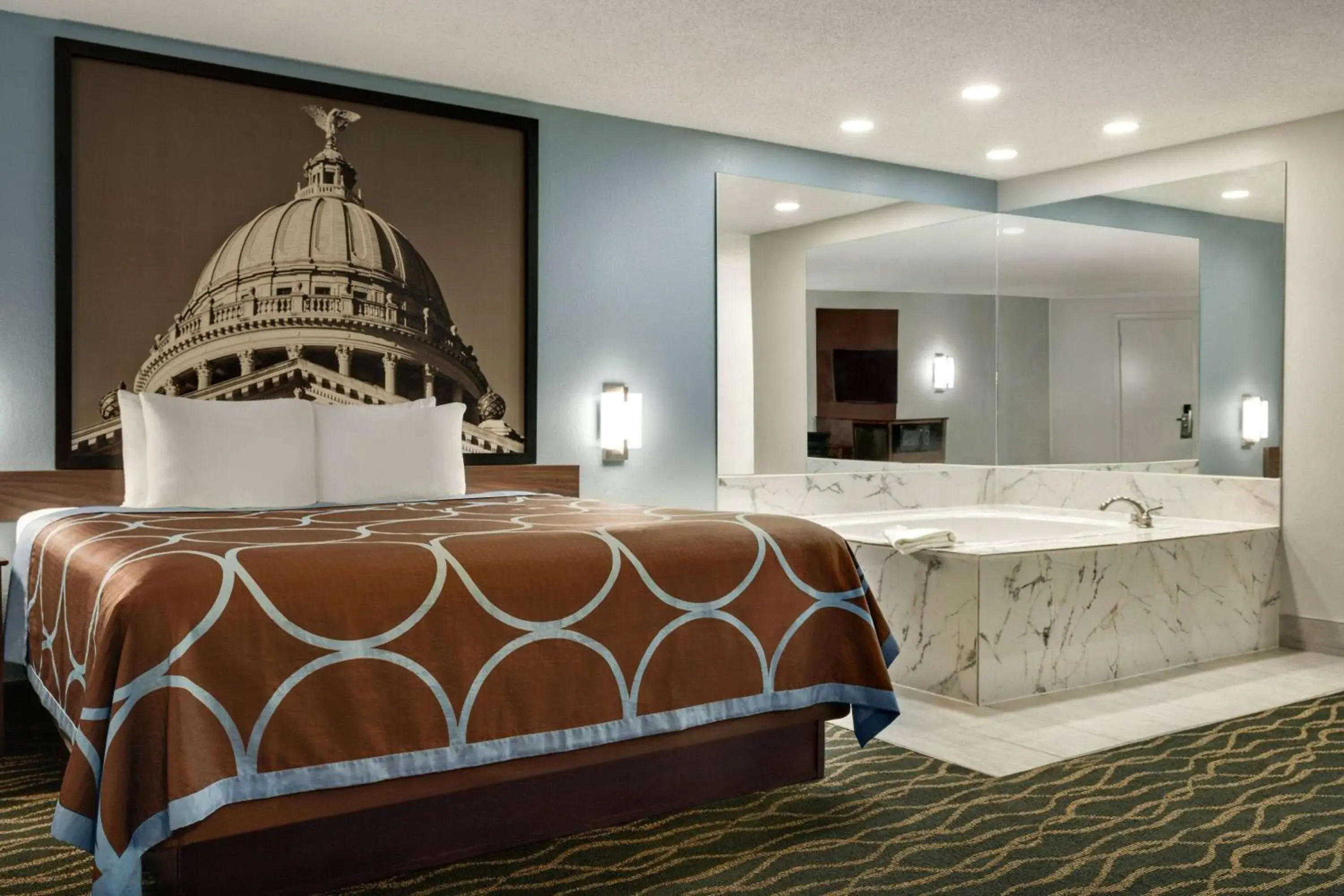 Deluxe King Studio Suite - Smoking in Super 8 by Wyndham Pearl/Jackson/East Deluxe King Studio Suite - Smoking in Super 8 by Wyndham Pearl/Jackson/East