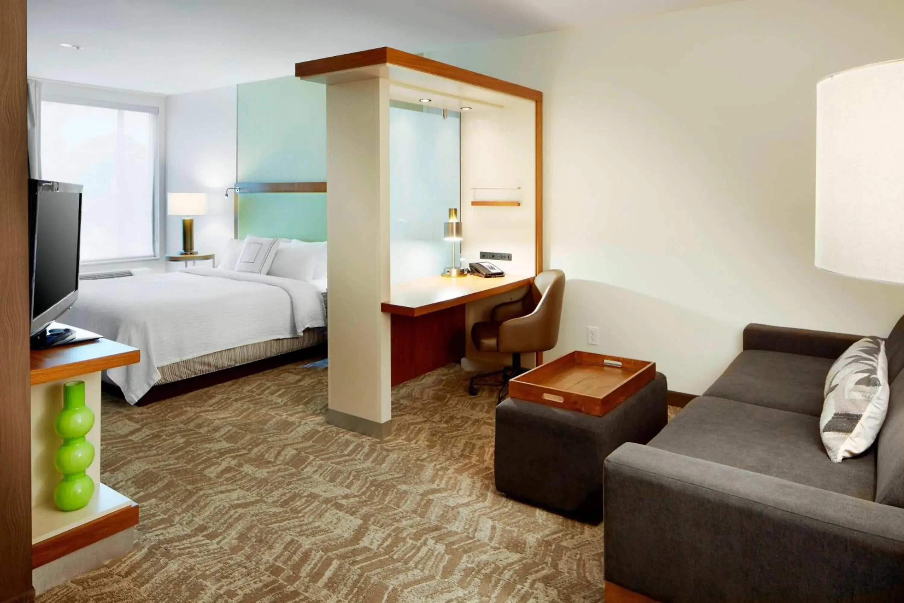 King Studio with Trundle Bed and Adapted Tub - Mobility and Hearing Accessible in SpringHill Suites by Marriott Columbus OSU King Studio with Trundle Bed and Adapted Tub - Mobility and Hearing Accessible in SpringHill Suites by Marriott Columbus OSU