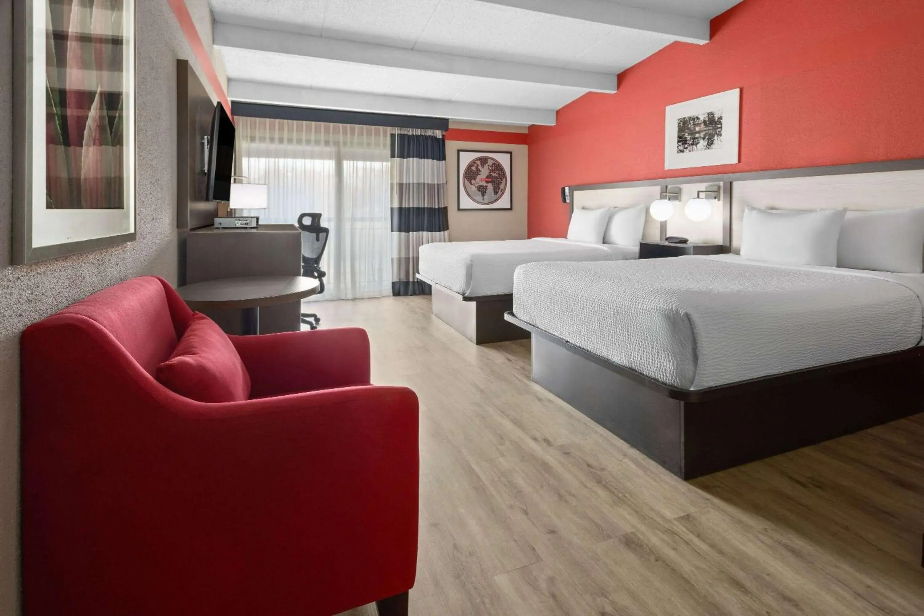 Queen Room with Two Queen Beds - Non-Smoking in Ramada by Wyndham Parsippany Queen Room with Two Queen Beds - Non-Smoking in Ramada by Wyndham Parsippany