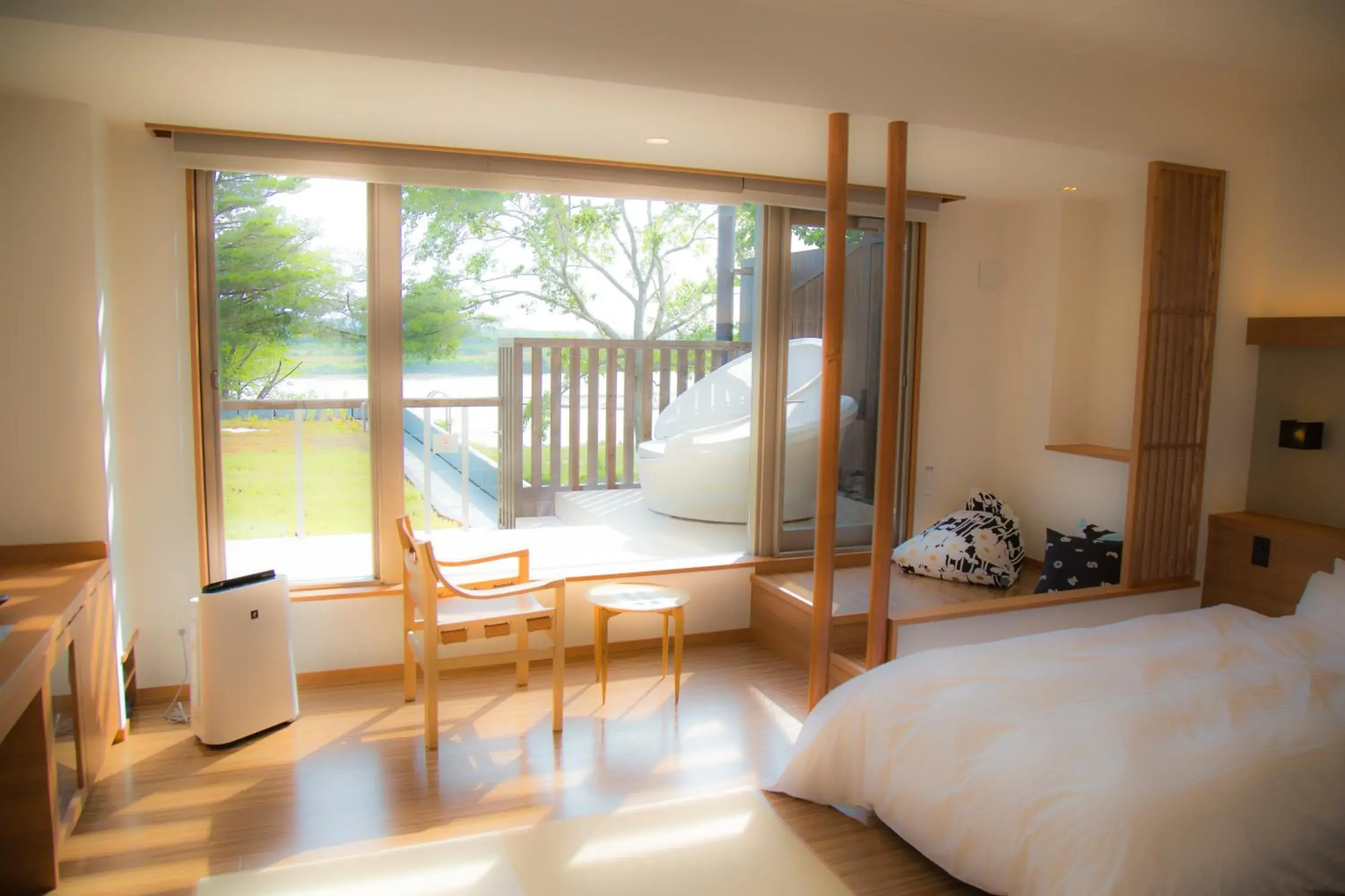 Room with Tatami Area with Terrace Deck - single occupancy - Non-Smoking - River View in Kangetsuen Room with Tatami Area with Terrace Deck - single occupancy - Non-Smoking - River View in Kangetsuen