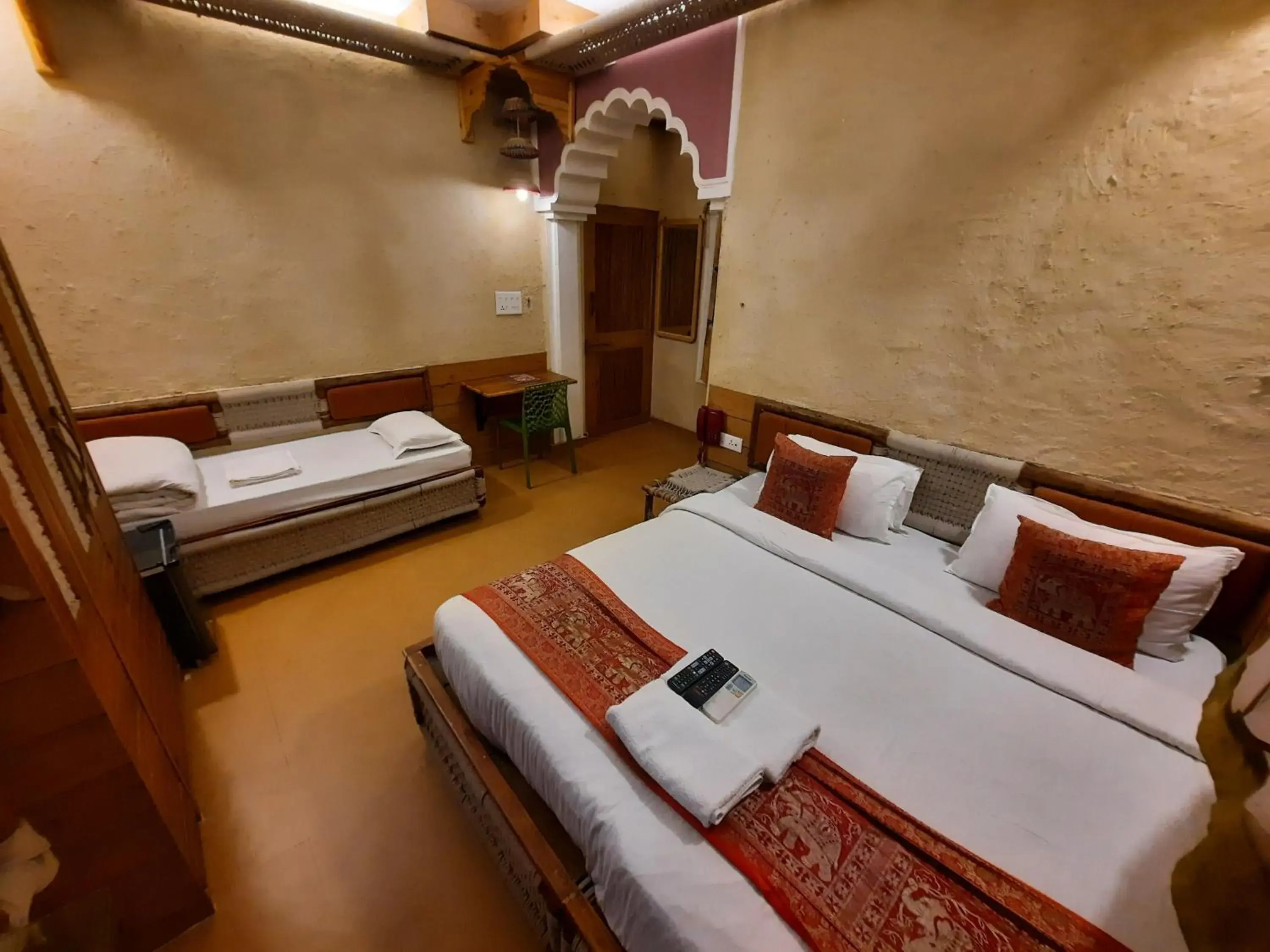 Deluxe Triple Bed Room City View in Hotel Temple On Ganges Deluxe Triple Bed Room City View in Hotel Temple On Ganges