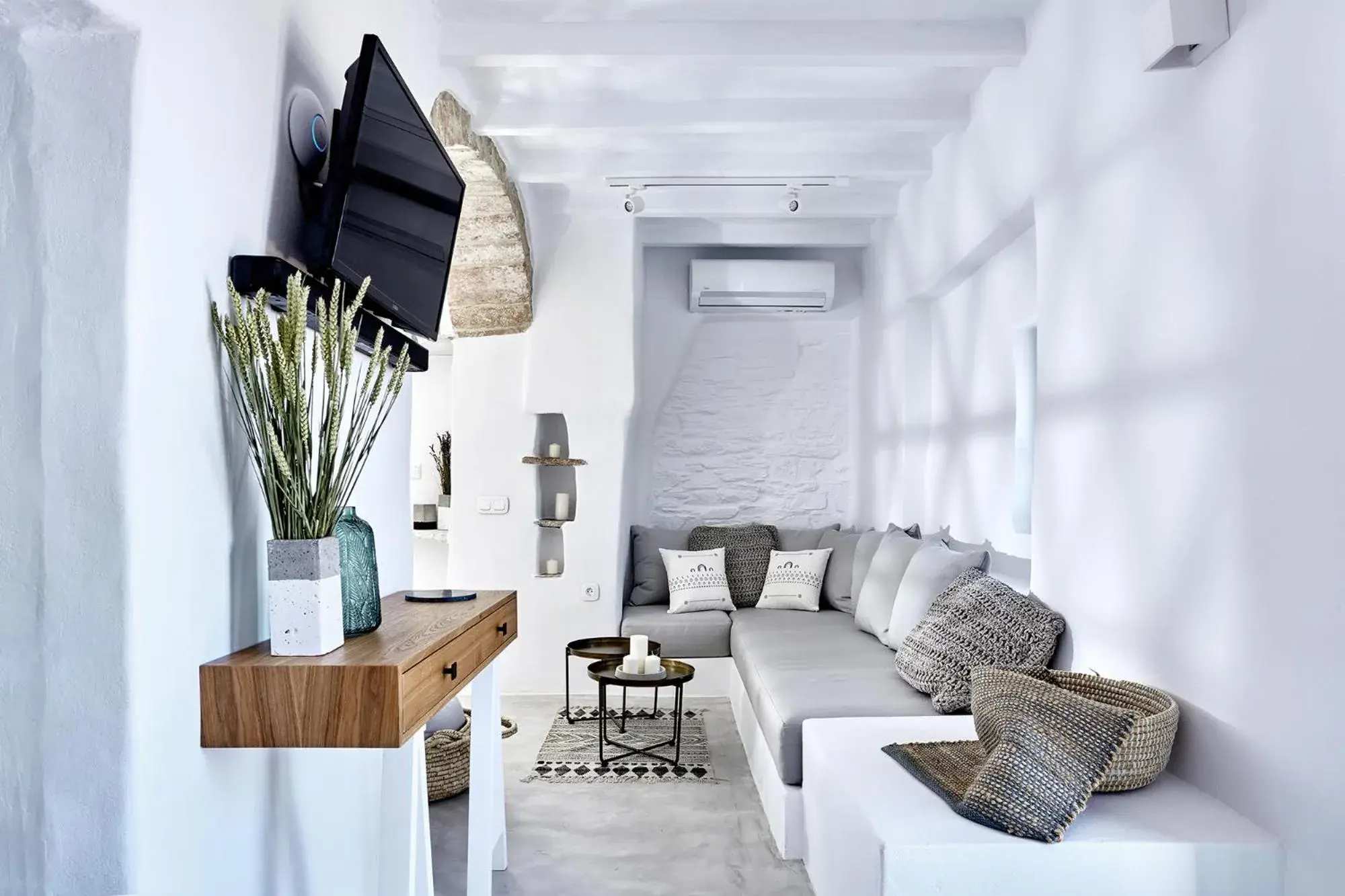 Junior Suite Sea View in Living Theros Luxury Suites Junior Suite Sea View in Living Theros Luxury Suites