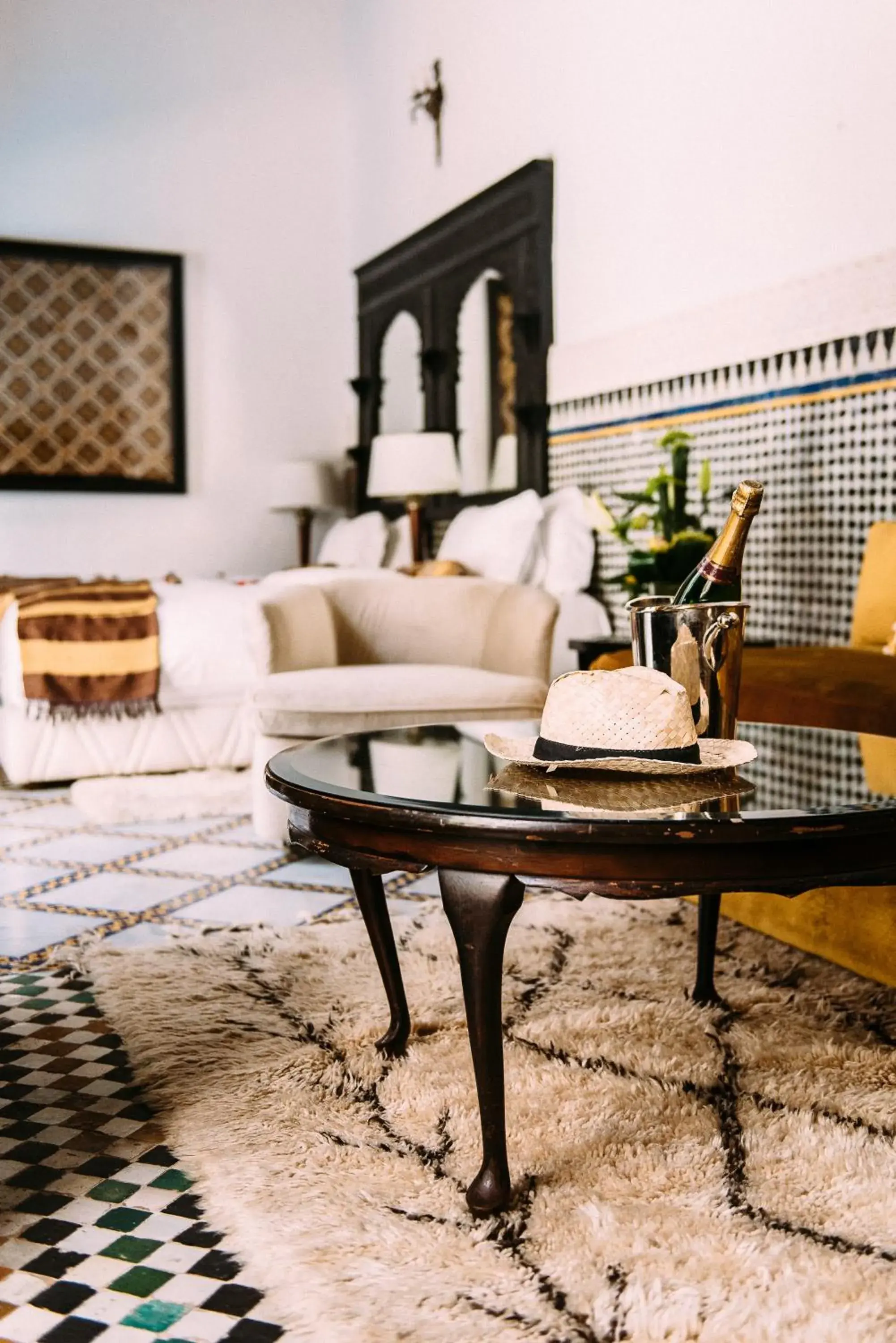 Deluxe Double or Twin Room - single occupancy in Riad Maison Bleue and Spa Deluxe Double or Twin Room - single occupancy in Riad Maison Bleue and Spa