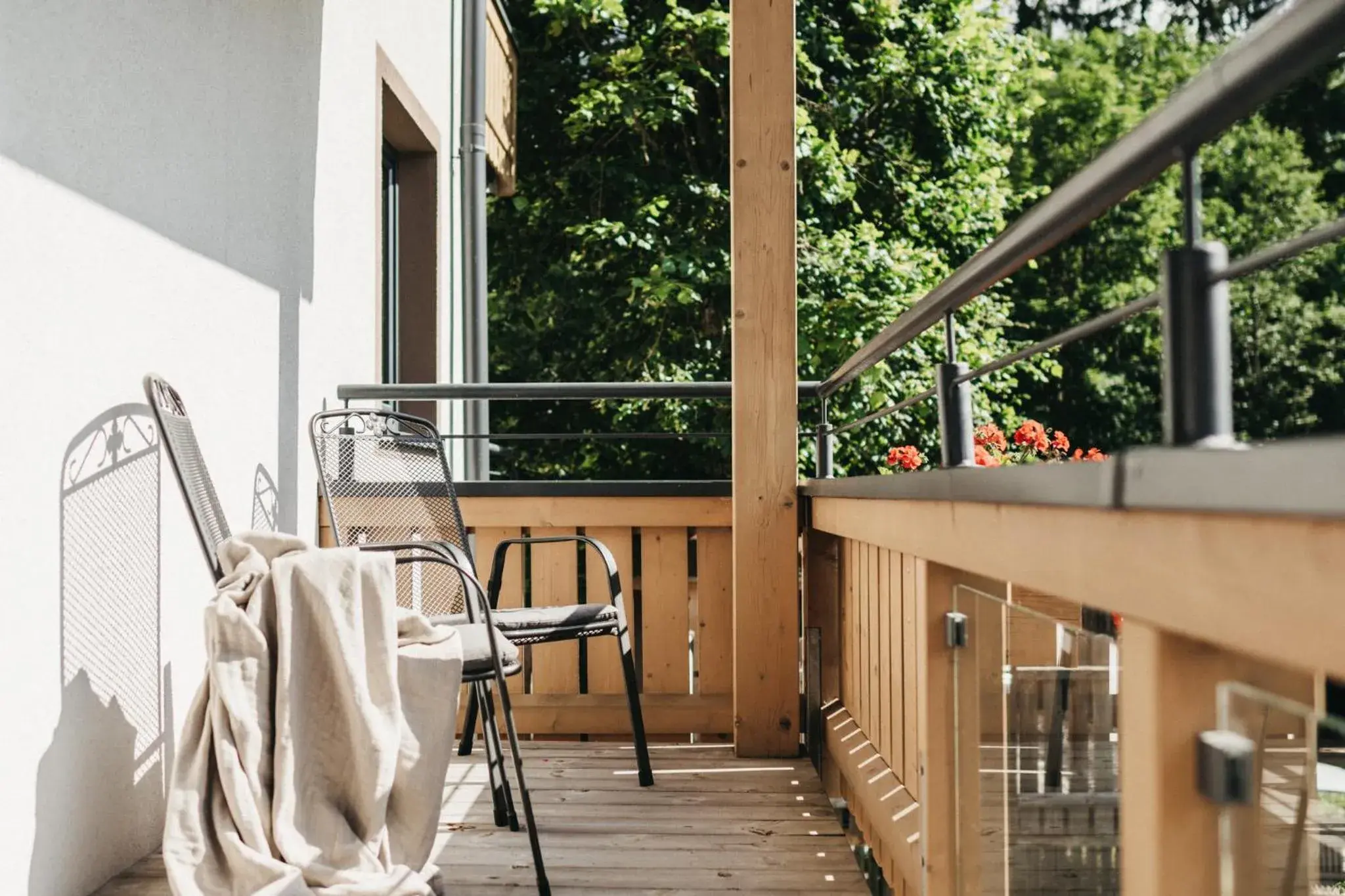 Double Room with Balcony - single occupancy in Biohotel Rupertus Double Room with Balcony - single occupancy in Biohotel Rupertus