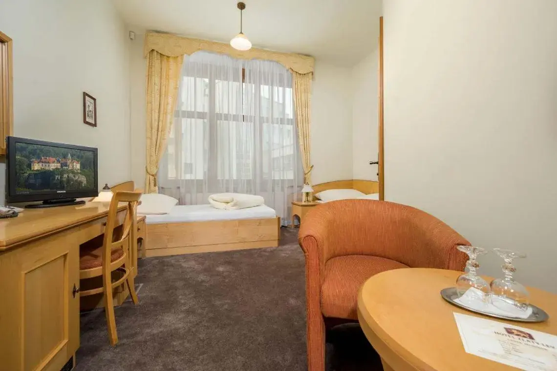Economy Twin Room - single occupancy in Hotel Zlaty Lev Economy Twin Room - single occupancy in Hotel Zlaty Lev