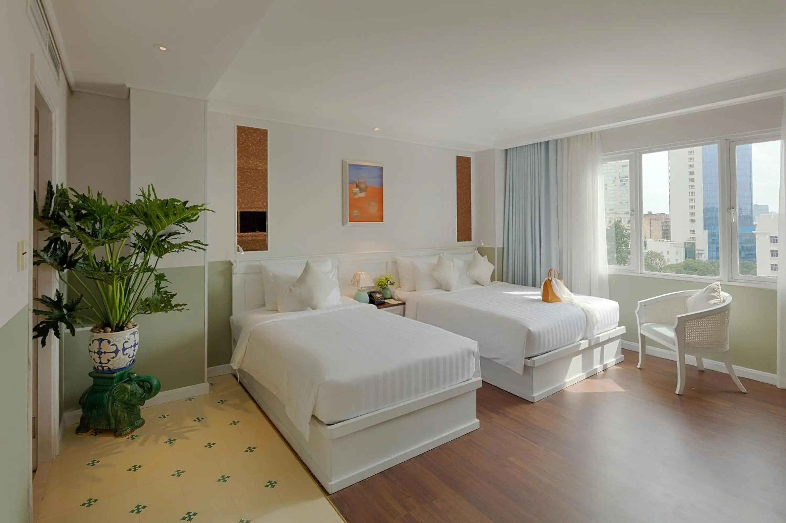 De La Somme Family Room + Afternoon tea on rooftop in Au Lac Charner Hotel De La Somme Family Room + Afternoon tea on rooftop in Au Lac Charner Hotel