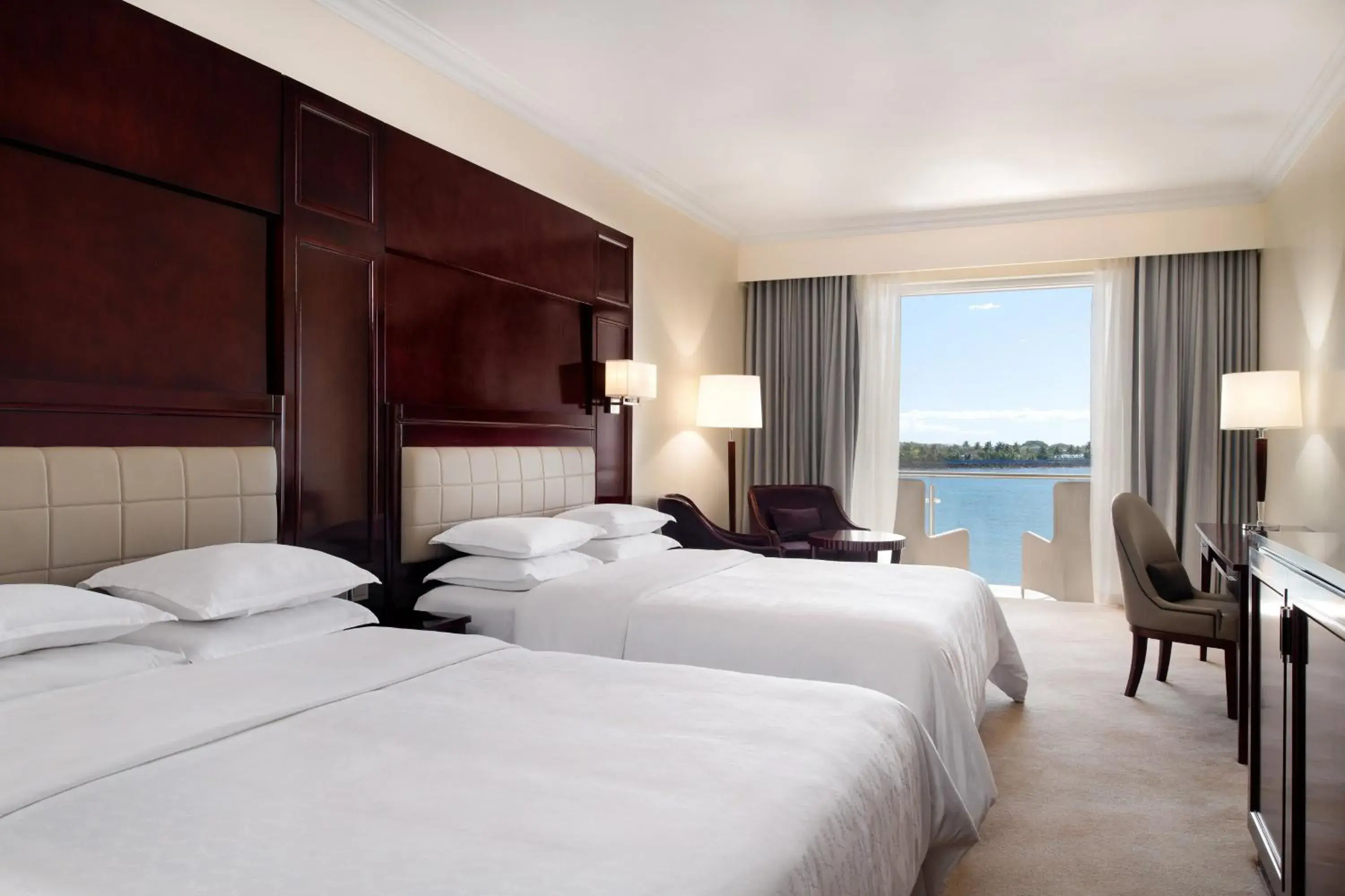 Two Queen Room with Harbor View in Sheraton Samoa Aggie Grey's Hotel & Bungalows Two Queen Room with Harbor View in Sheraton Samoa Aggie Grey's Hotel & Bungalows