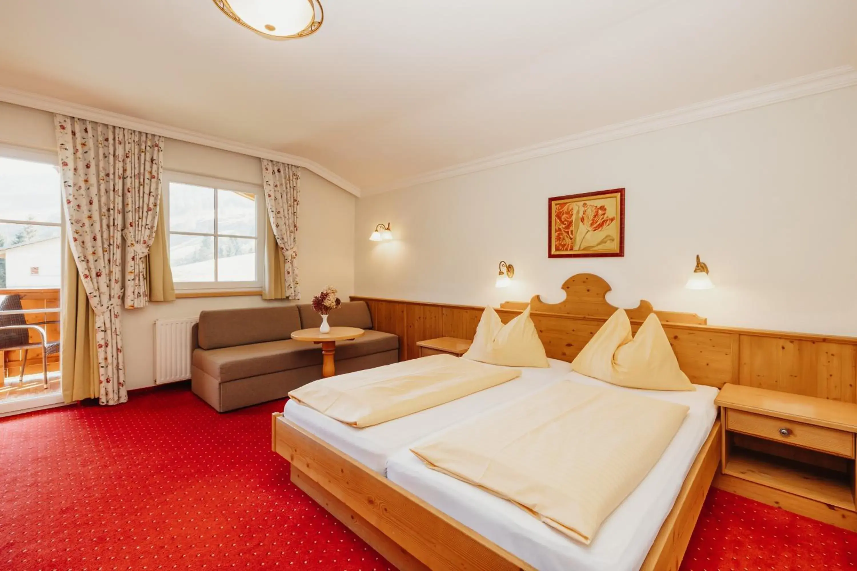 Double Room with Balcony - single occupancy in Hotel Lammwirt Double Room with Balcony - single occupancy in Hotel Lammwirt