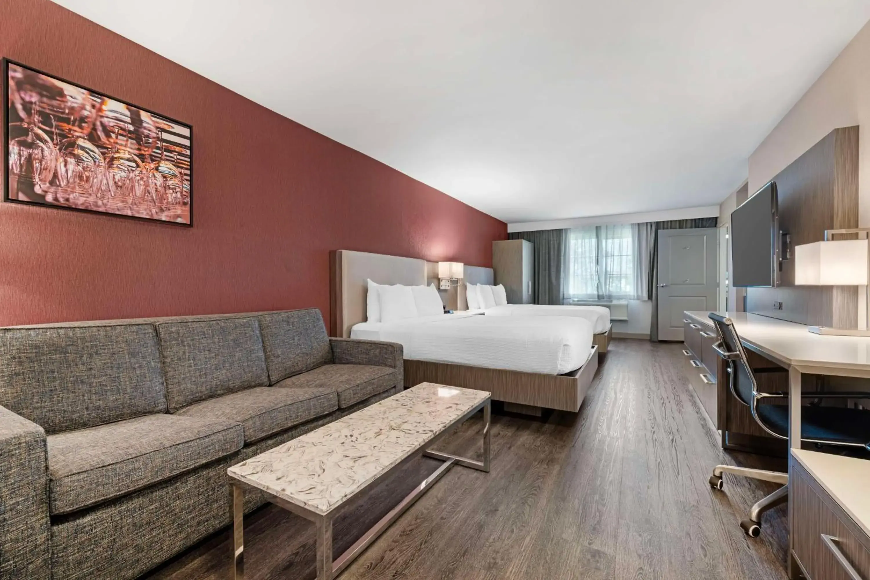 Queen Suite with Two Queen Beds and Roll-in Shower - Disability Access in Best Western Plus Temecula Wine Country Hotel & Suites Queen Suite with Two Queen Beds and Roll-in Shower - Disability Access in Best Western Plus Temecula Wine Country Hotel & Suites