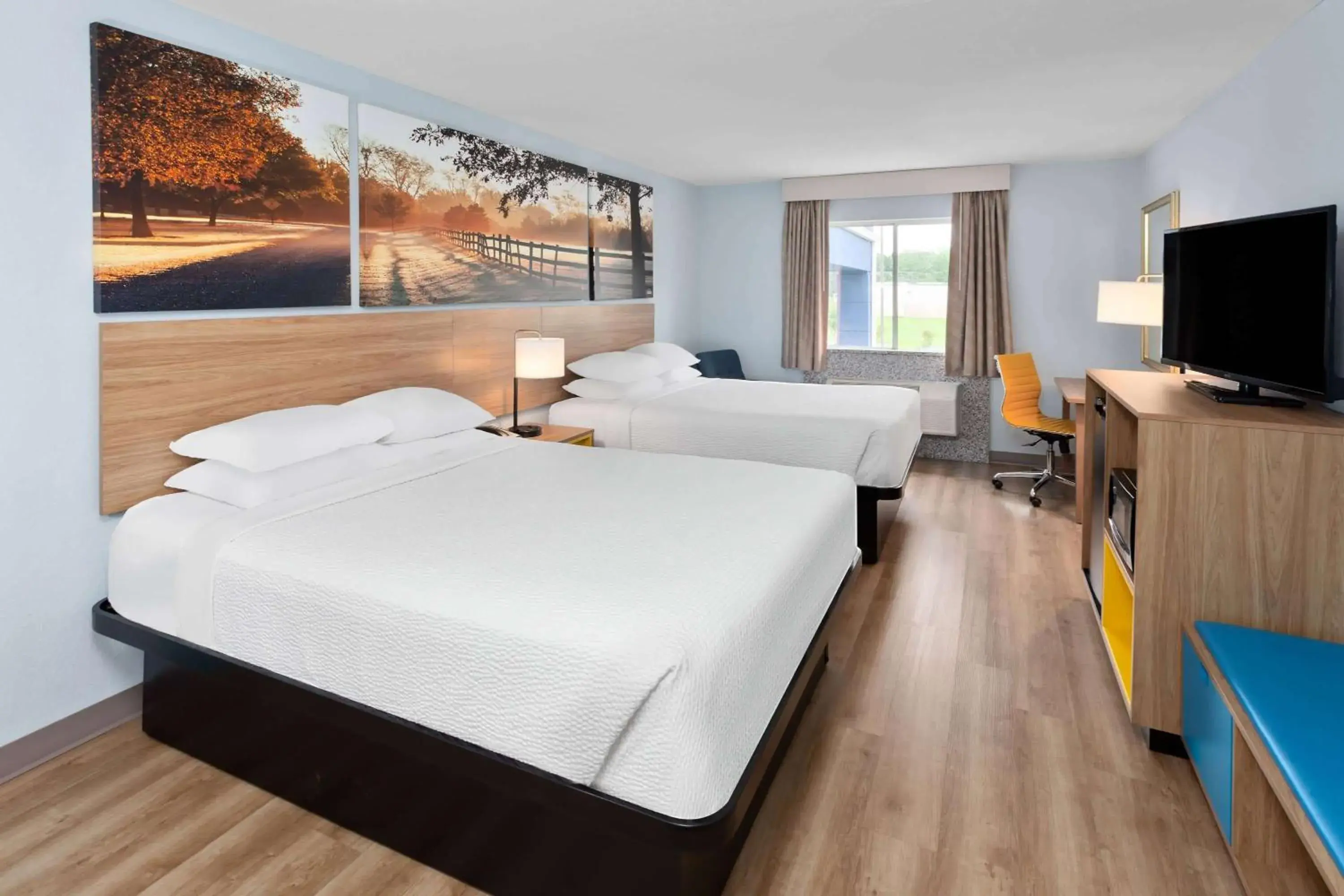 Queen Room with Two Queen Beds - Pet Friendly/Non-Smoking in Days Inn & Suites by Wyndham Siler City Queen Room with Two Queen Beds - Pet Friendly/Non-Smoking in Days Inn & Suites by Wyndham Siler City