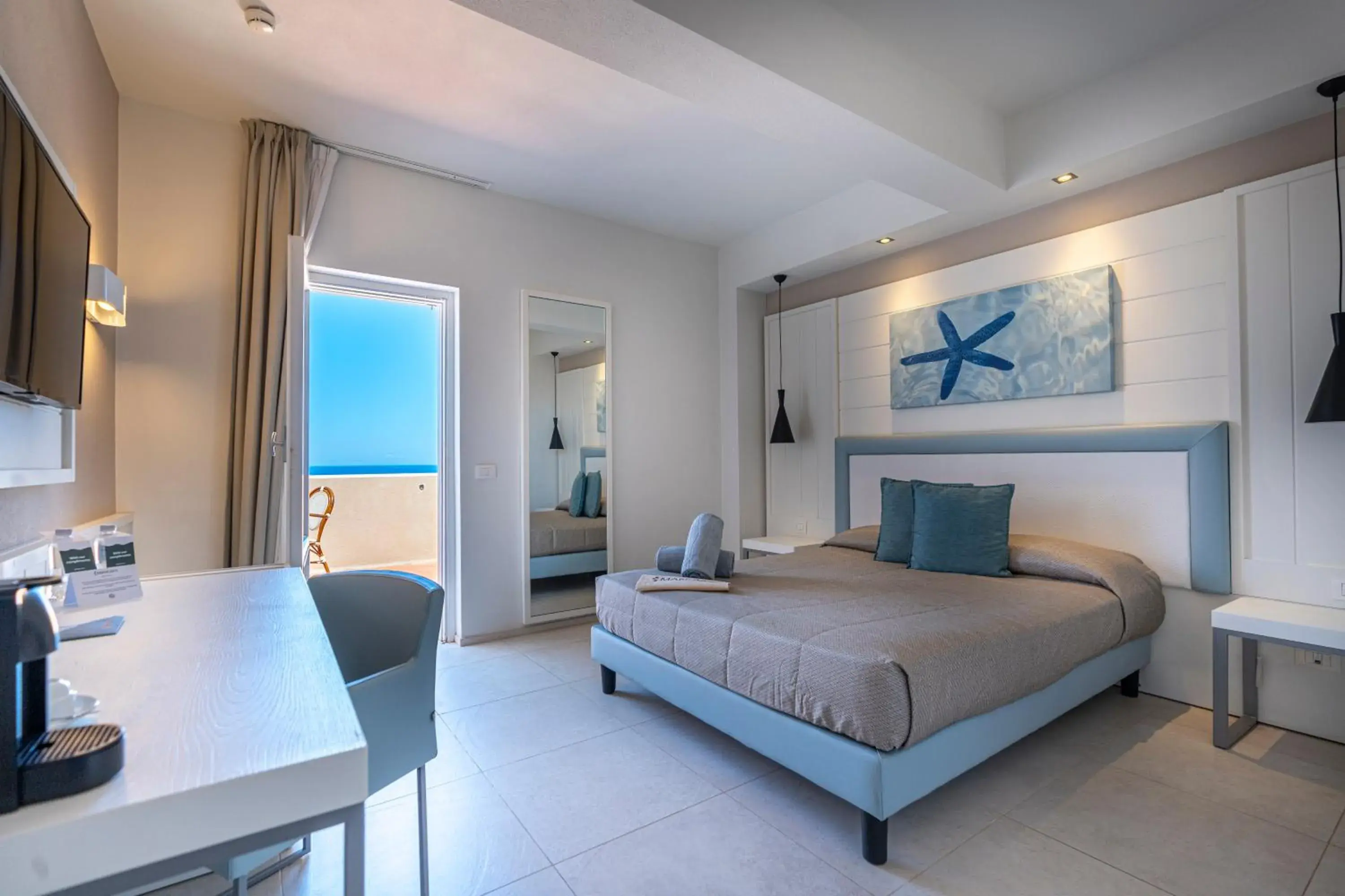 Superior Double Room with Sea View in Mangia's Pollina Resort Superior Double Room with Sea View in Mangia's Pollina Resort