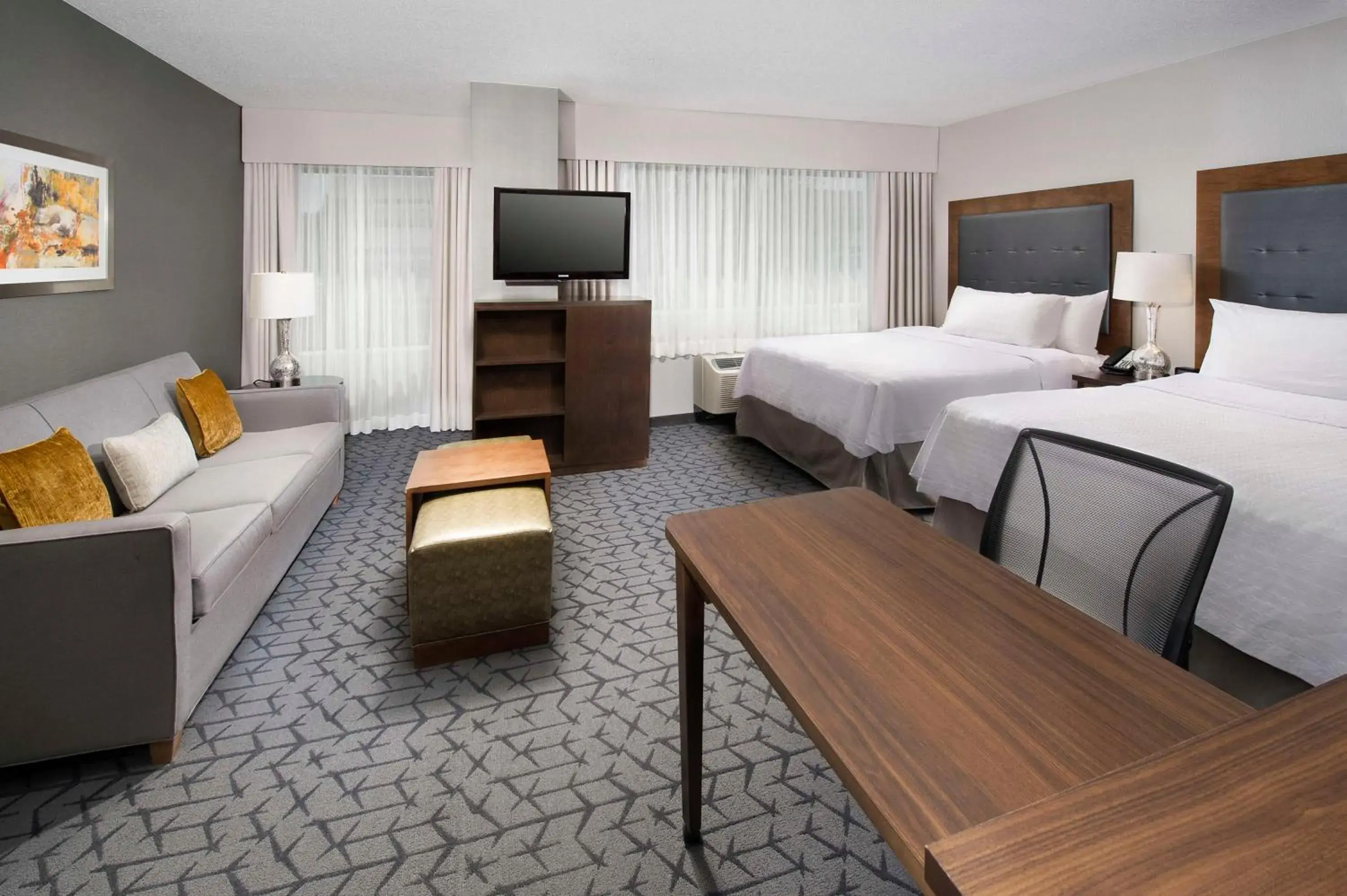 Queen Studio with Two Queen Beds - Mobility Access/Non-Smoking in Homewood Suites by Hilton Gaithersburg/Washington, DC North Queen Studio with Two Queen Beds - Mobility Access/Non-Smoking in Homewood Suites by Hilton Gaithersburg/Washington, DC North