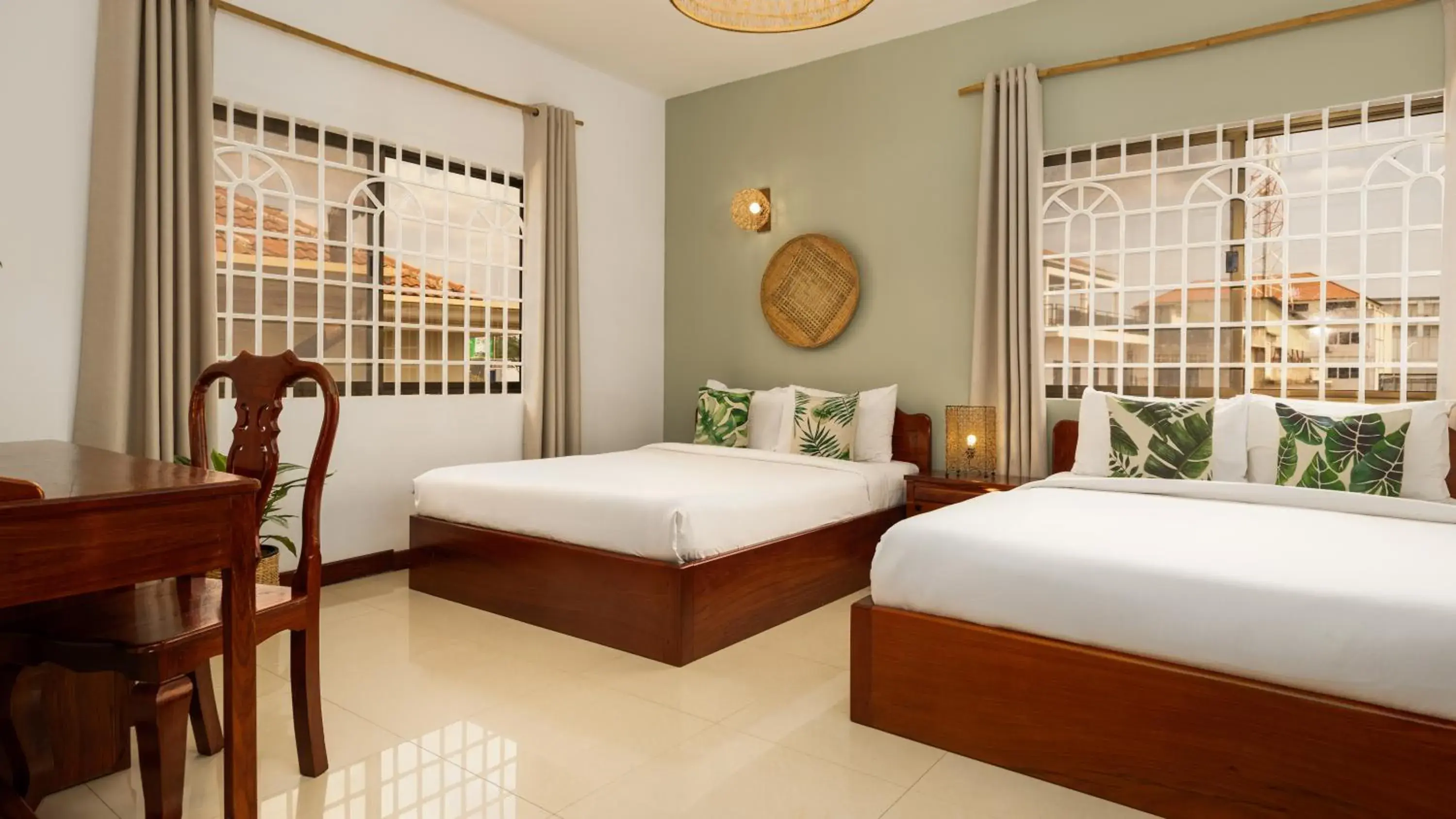 Double Room with Two Double Beds in Babel Siem Reap Guesthouse Double Room with Two Double Beds in Babel Siem Reap Guesthouse