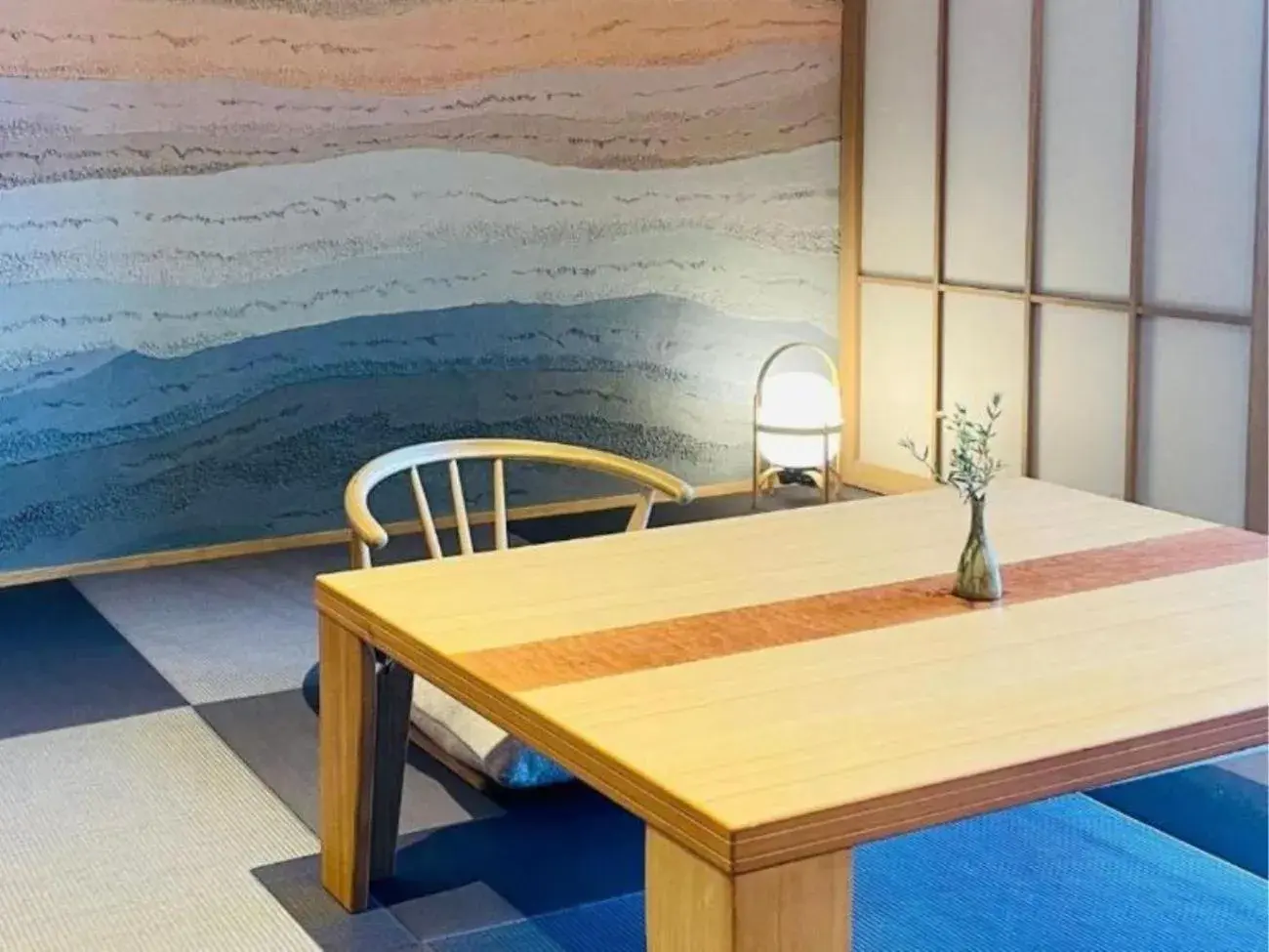 Japanese-Style Quadruple Room with Open Air Bath and Mountain View in Hotel New Wakasa Japanese-Style Quadruple Room with Open Air Bath and Mountain View in Hotel New Wakasa