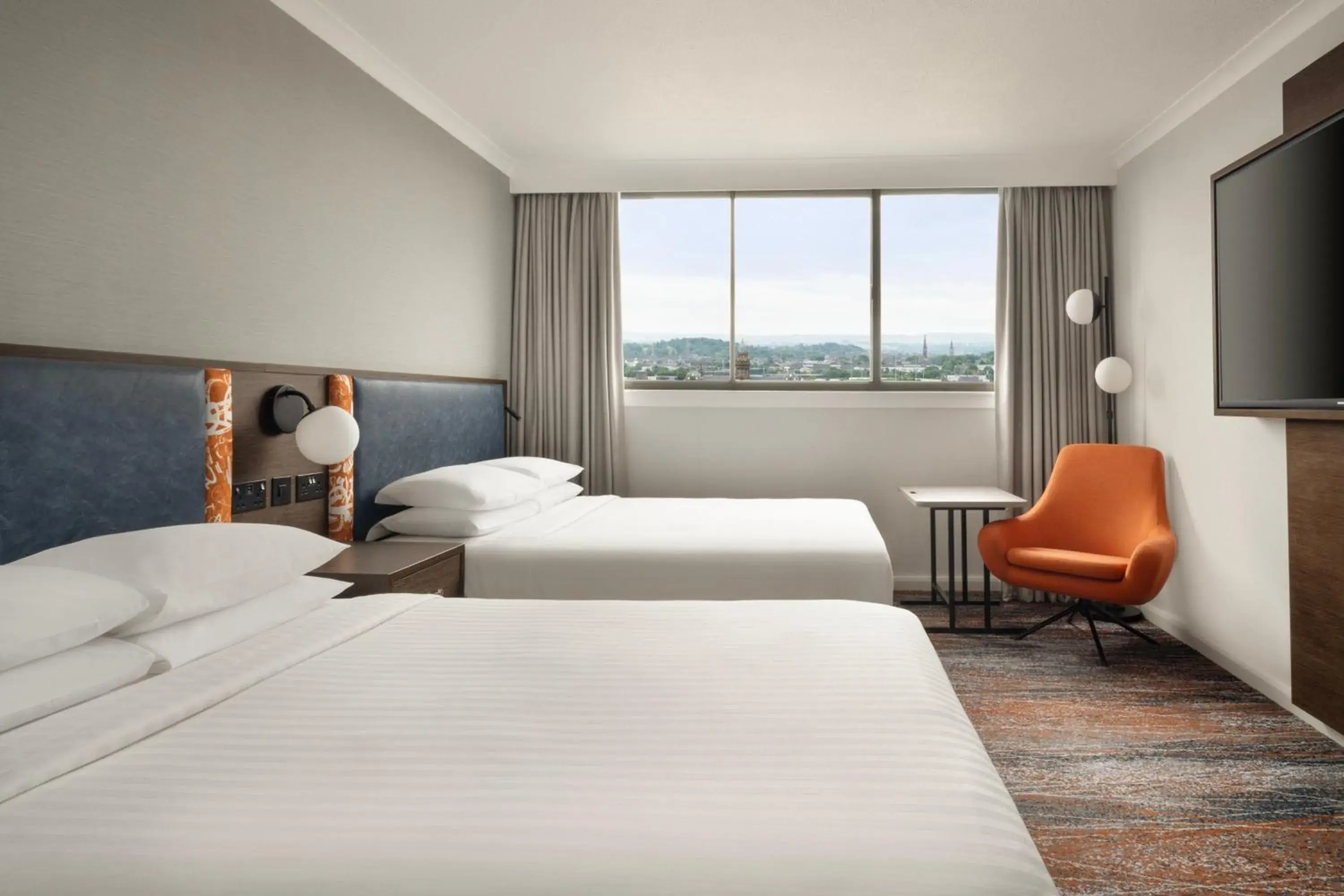 Executive Family Room - Two Double Beds - Lounge Access in Glasgow Marriott Hotel Executive Family Room - Two Double Beds - Lounge Access in Glasgow Marriott Hotel