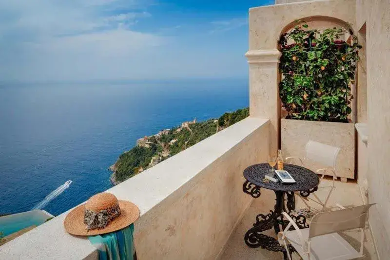 Deluxe Suite with Terrace and Sea View in Monastero Santa Rosa Hotel & Spa Deluxe Suite with Terrace and Sea View in Monastero Santa Rosa Hotel & Spa