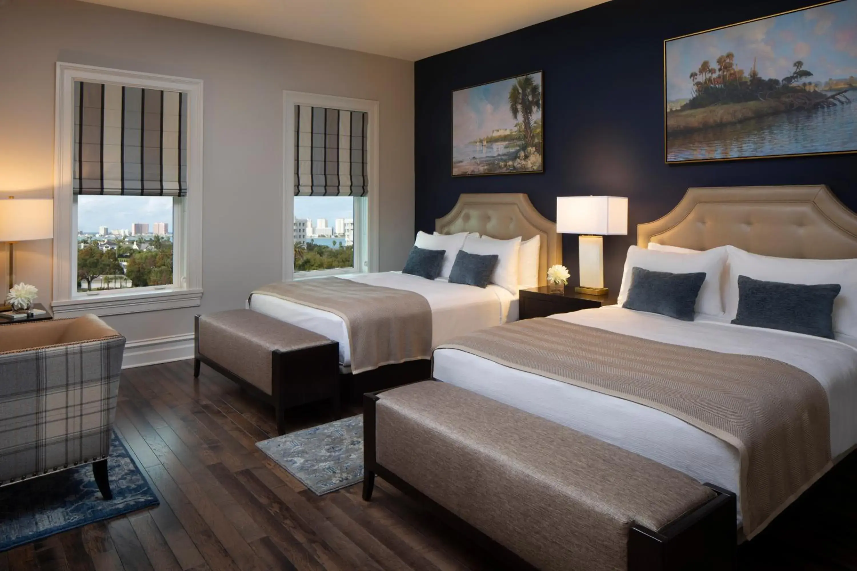 Mobility Accessible Junior Two Queen Suite Pool View in Belleview Inn Mobility Accessible Junior Two Queen Suite Pool View in Belleview Inn