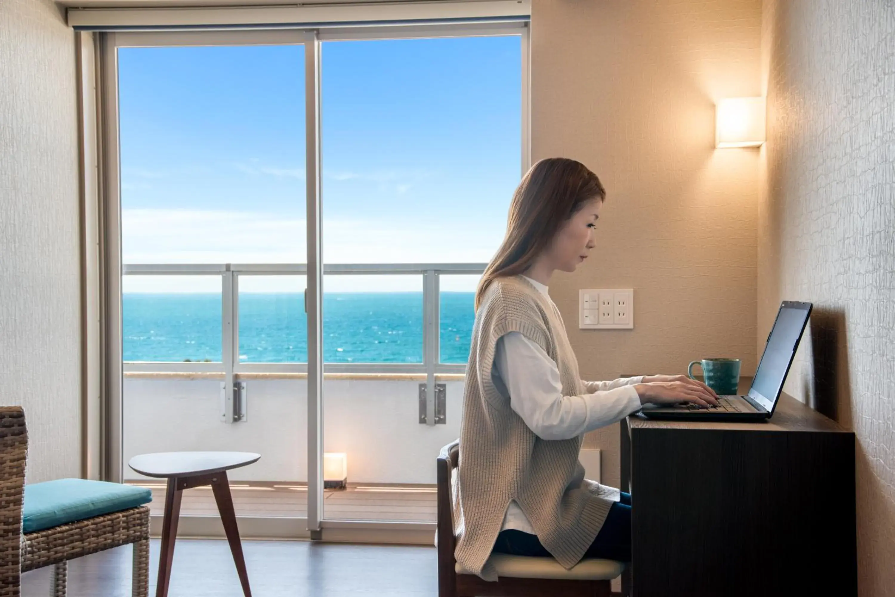 Superior Twin Room with Sea View - single occupancy - Half Board Included in Hotel Sanrakuso Superior Twin Room with Sea View - single occupancy - Half Board Included in Hotel Sanrakuso